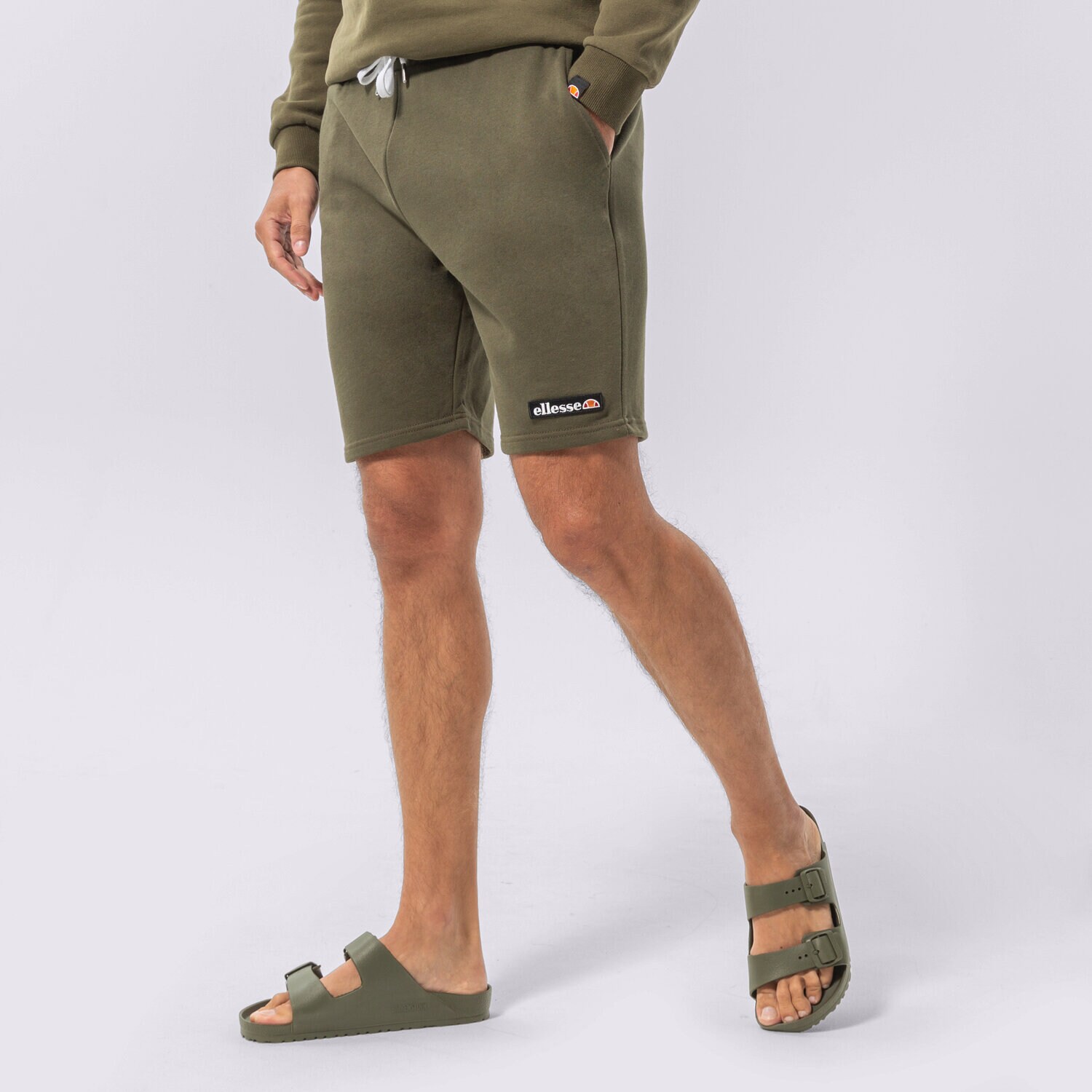 Femei pantaloni scurți ELLESSE PANTALONI SCURȚI ALLED SHORT KHAKI SMG17112506 Kaki