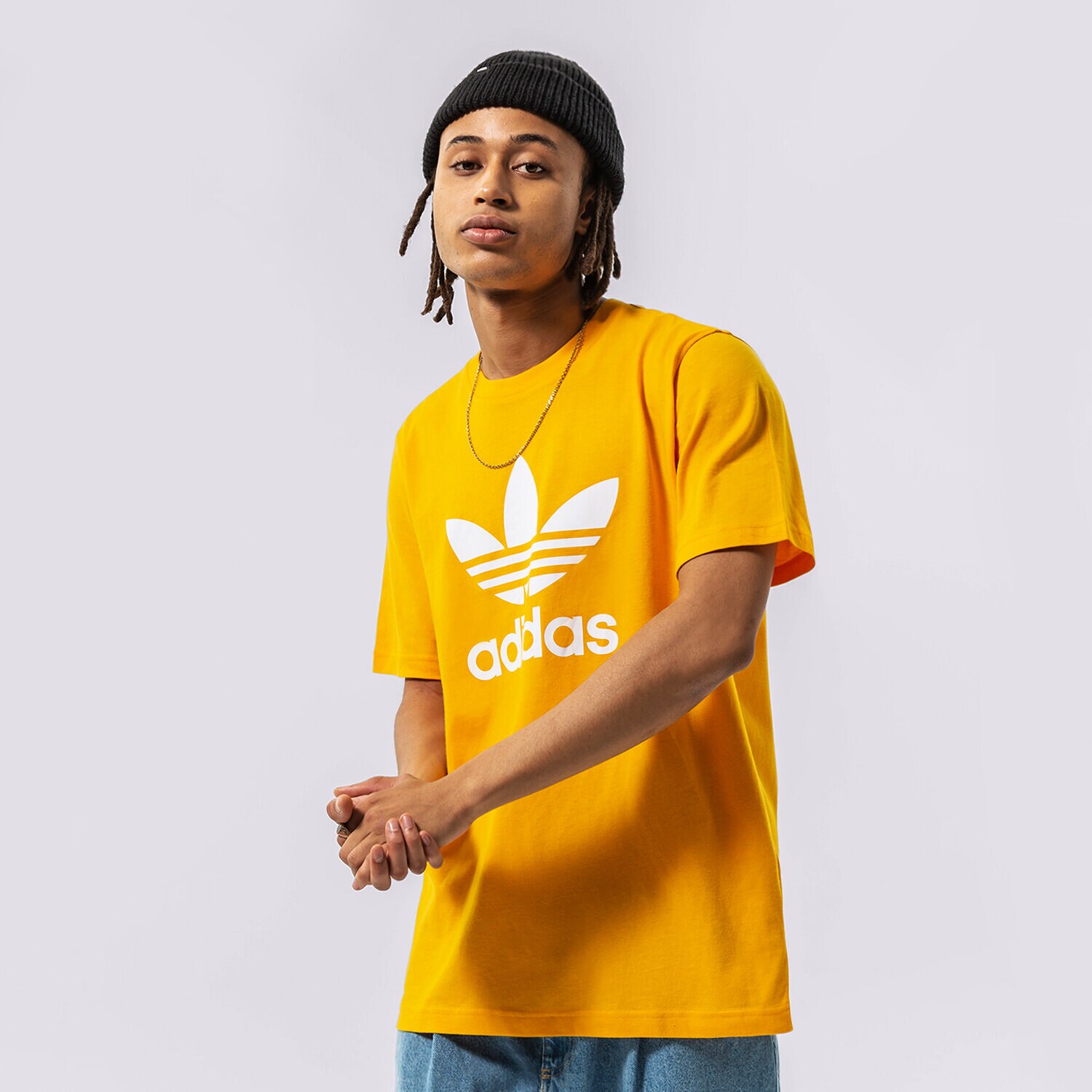 Bărbați tricou ADIDAS TRICOU TREFOIL HK5229 Portocaliu