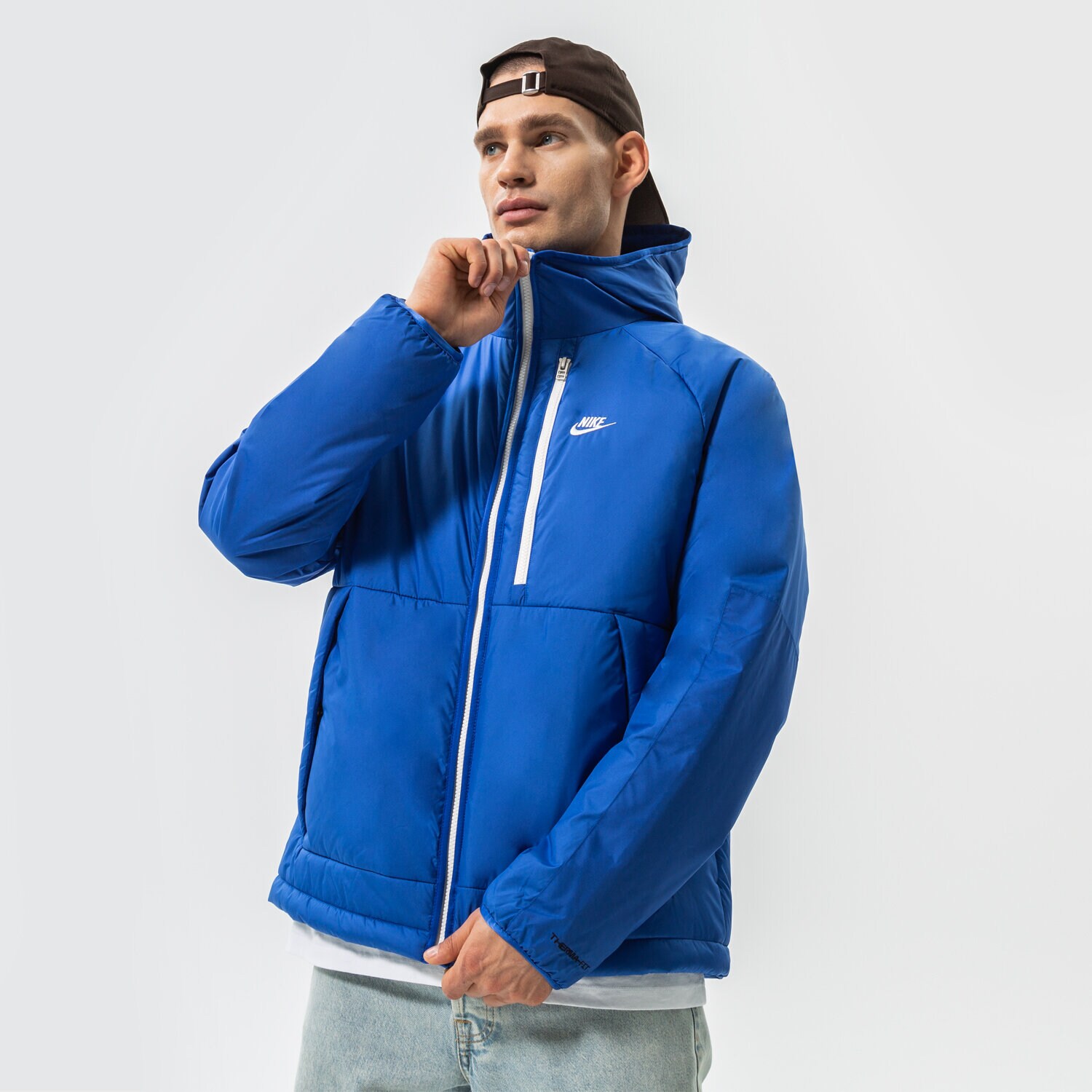 Bărbați eacă de iarnă NIKE JACHETĂ DE IARNĂ M NSW TF RPL LEGACY HD JKT DD6857-480 Bleumarin
