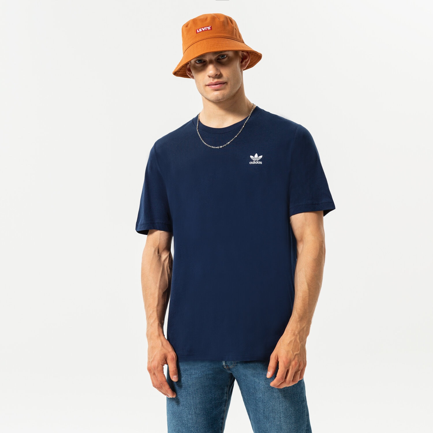 Bărbați tricou ADIDAS TRICOU ESSENTIAL HJ7978 Bleumarin