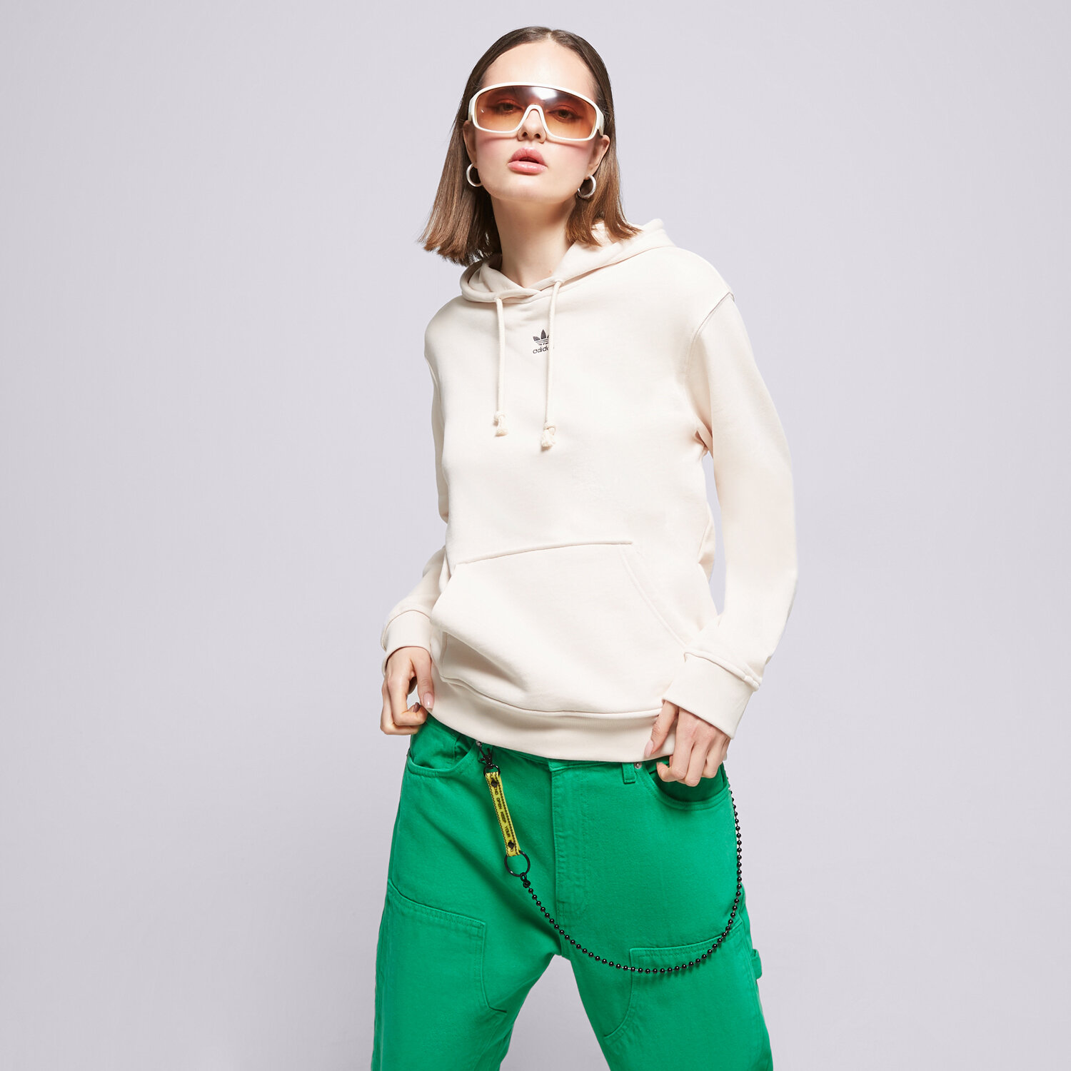 Femei bluză ADIDAS BLUZĂ HANORAC IA6426 Alb