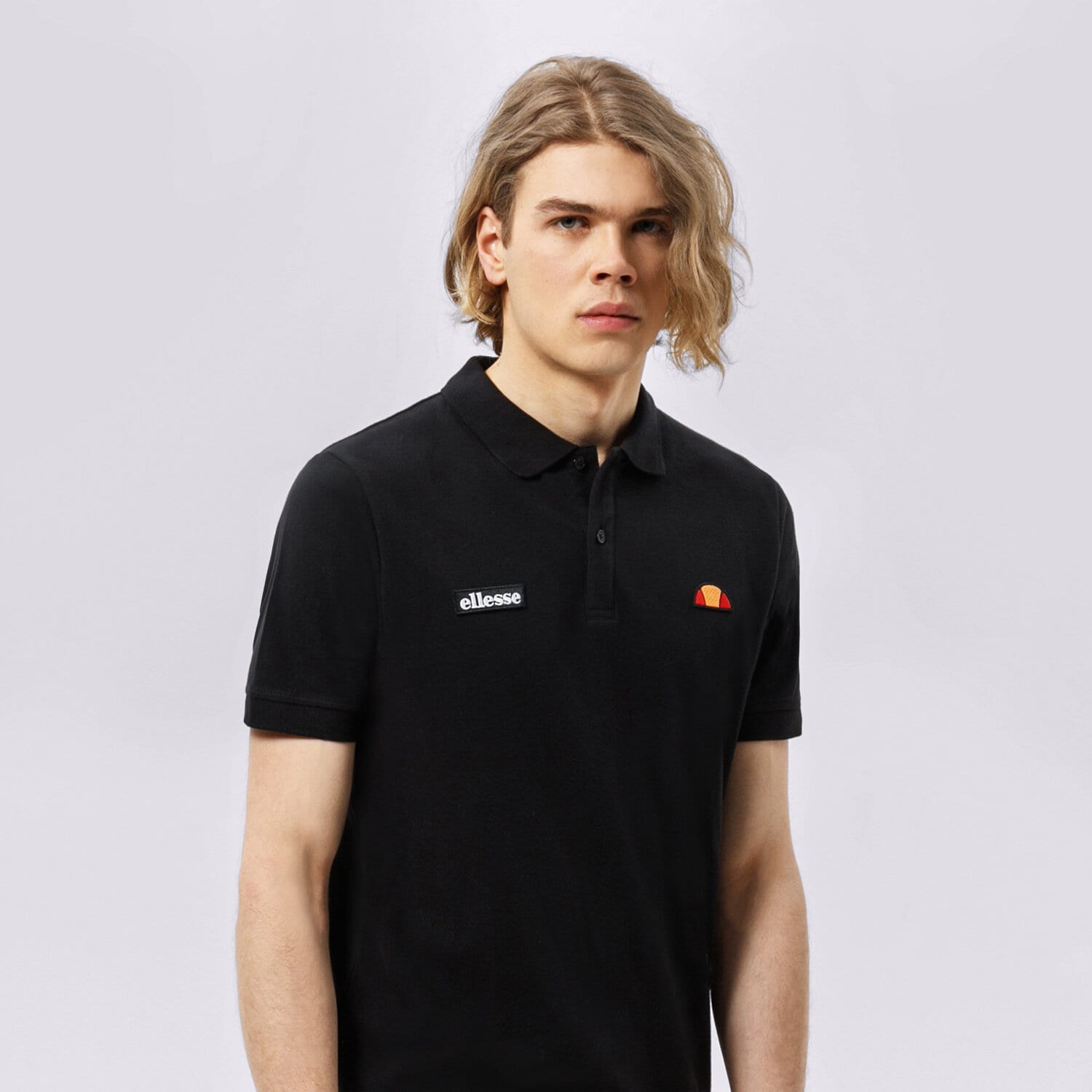 Bărbați tricou ELLESSE POLO MONTURA BLK SHS04475001 Negru