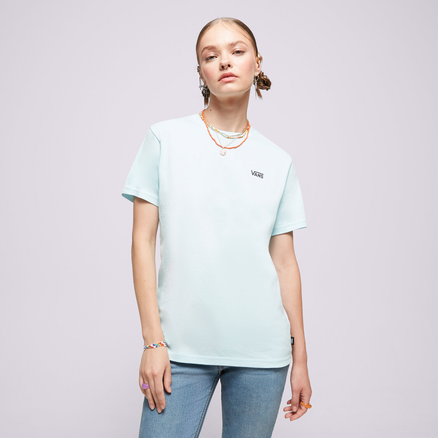 Femei tricou VANS TRICOU LEFT CHEST LOGO TEE EM VN0A7RSRG5O Albastru