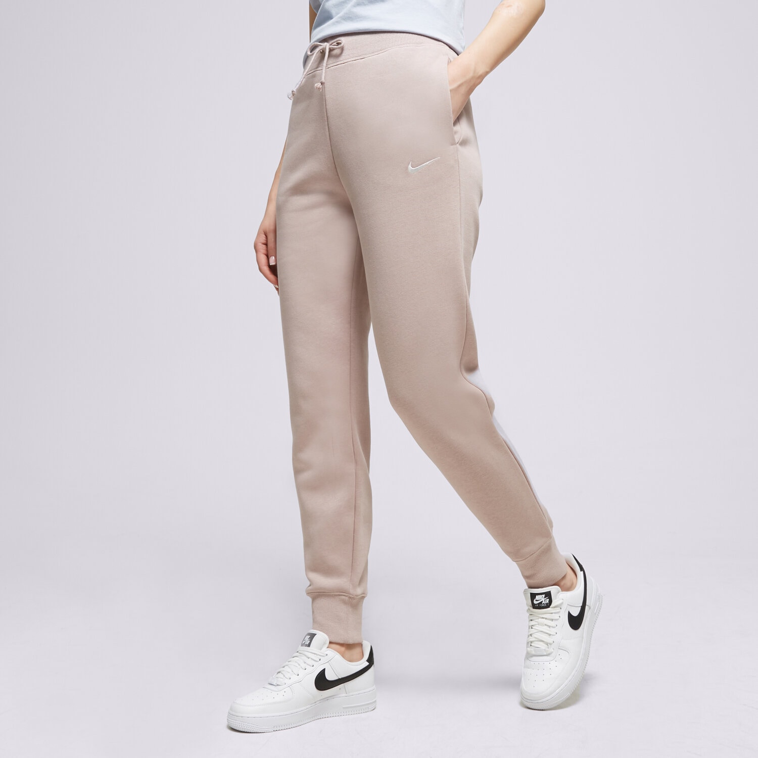 Femei pantaloni NIKE PANTALONI  W NSW PHNX FLC HR PANT STD DQ5688-272 Bej
