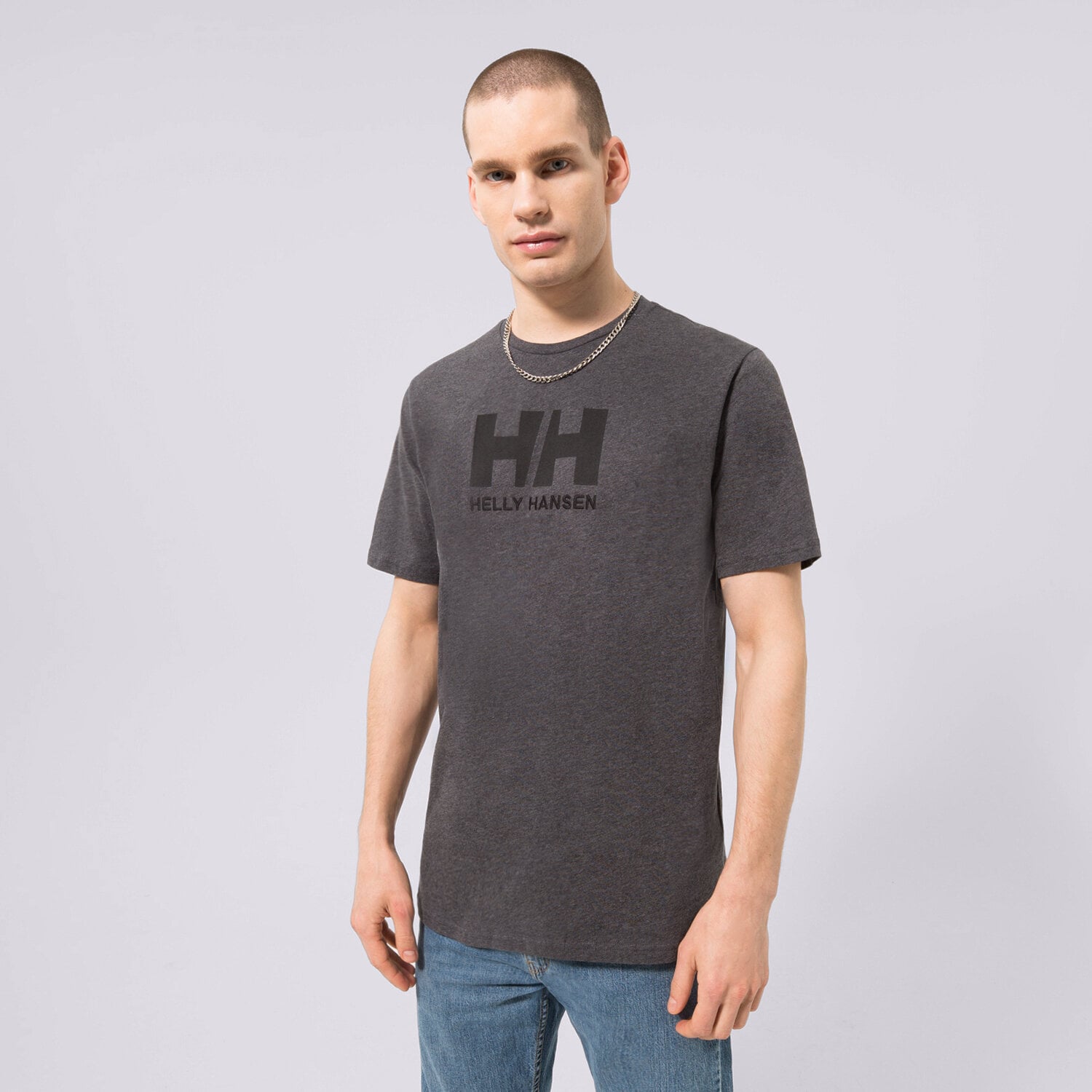 Bărbați tricou HELLY HANSEN TRICOU HH LOGO TRICOU 33979982 Gri