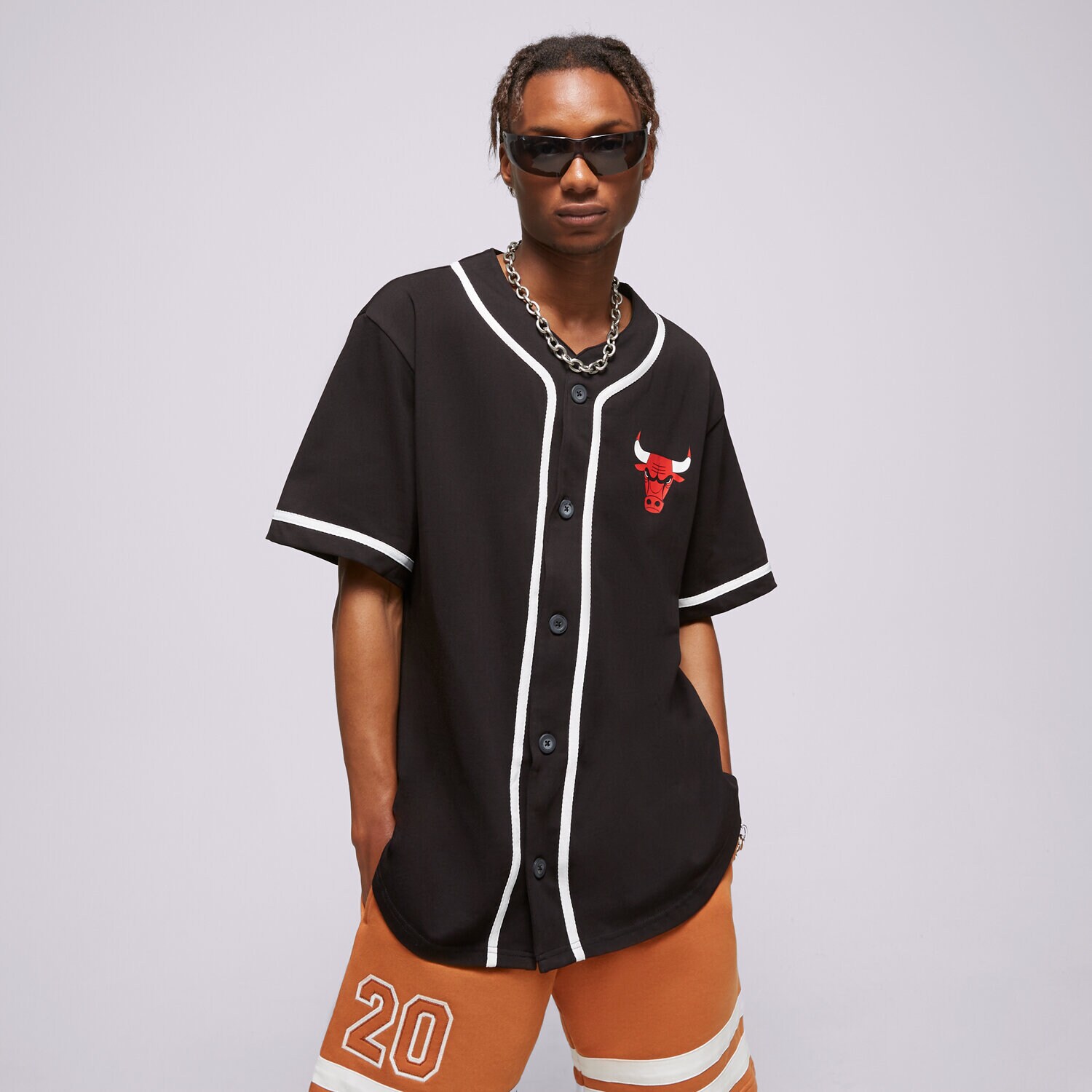 Bărbați tricou NEW ERA TRICOU NBA BASEBALL JERSEY BULLS CHICAGO BULLS 60357087 Negru