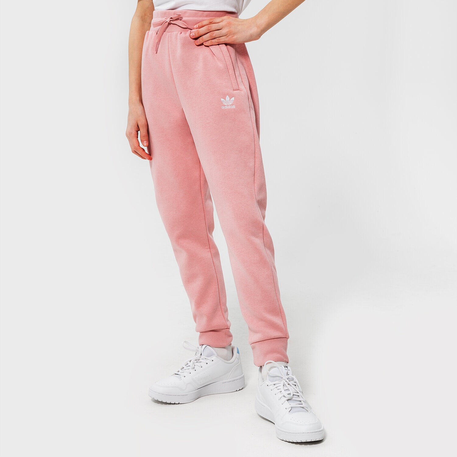 Pantaloni pentru copii ADIDAS TREFOIL ESSENTIAL FLEECE JOGGERS JUNIOR GIRL HD2056 Roz