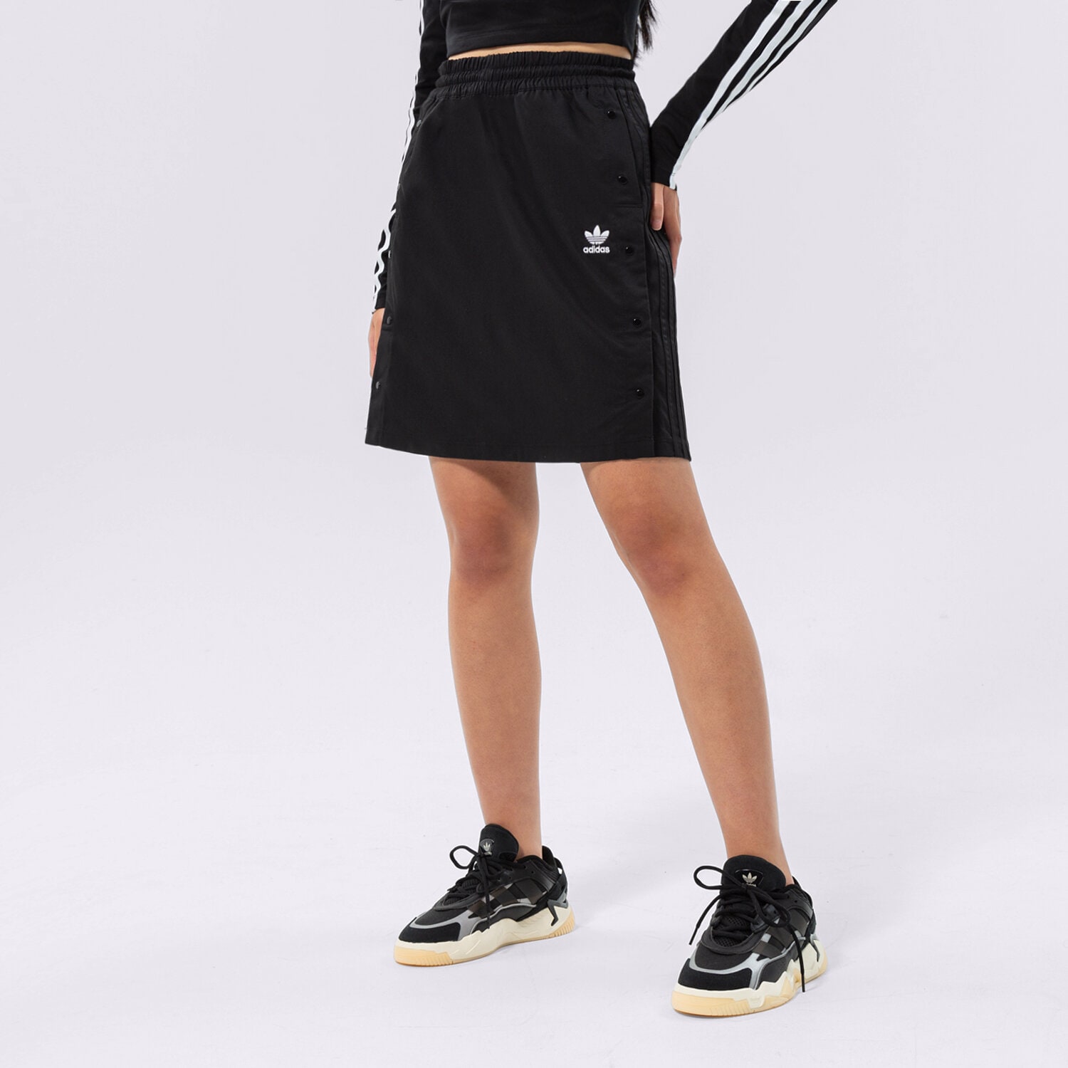 Femei rochii și fuste ADIDAS FUSTĂ SKIRT HF2023 Negru