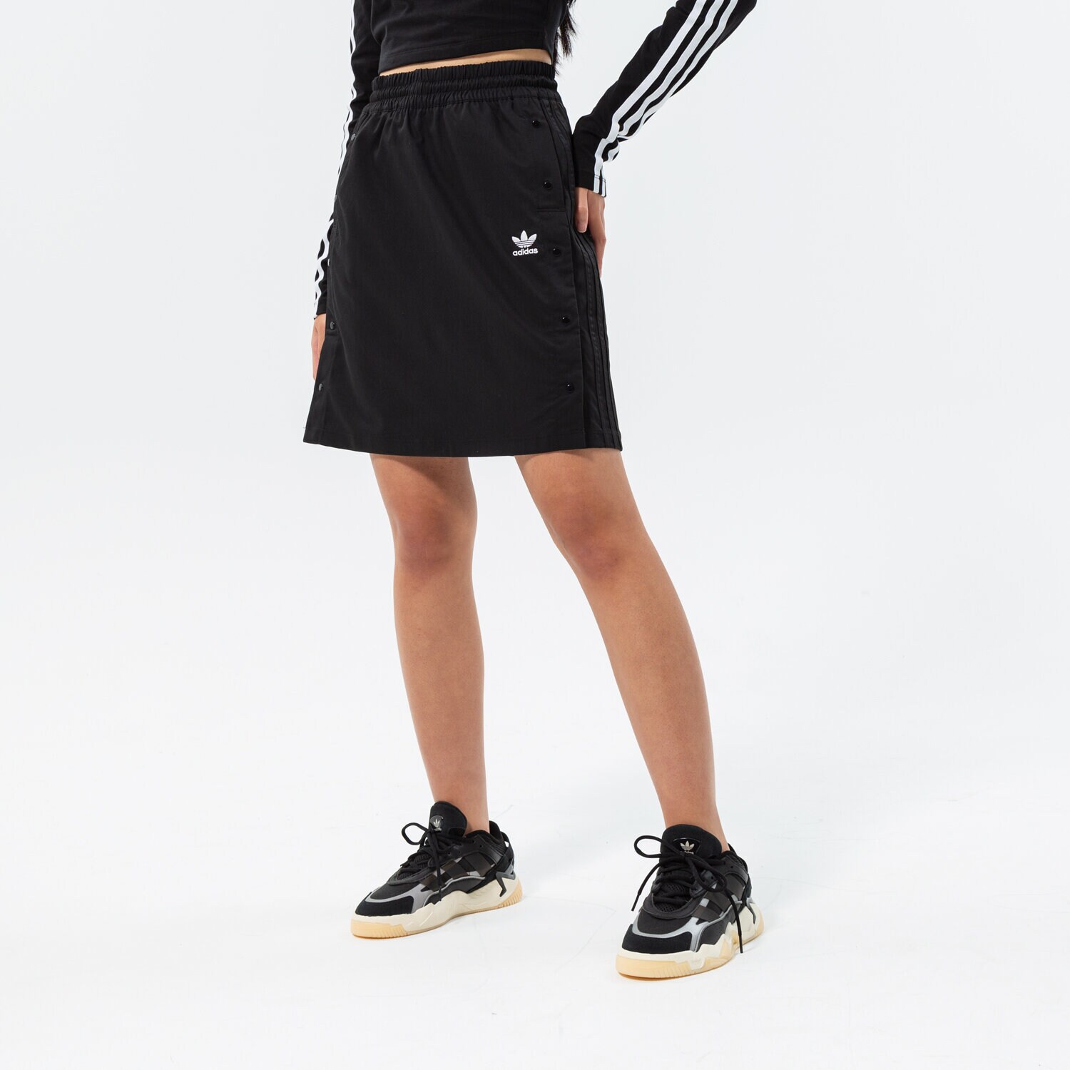 Femei rochii și fuste ADIDAS FUSTĂ SKIRT HF2023 Negru