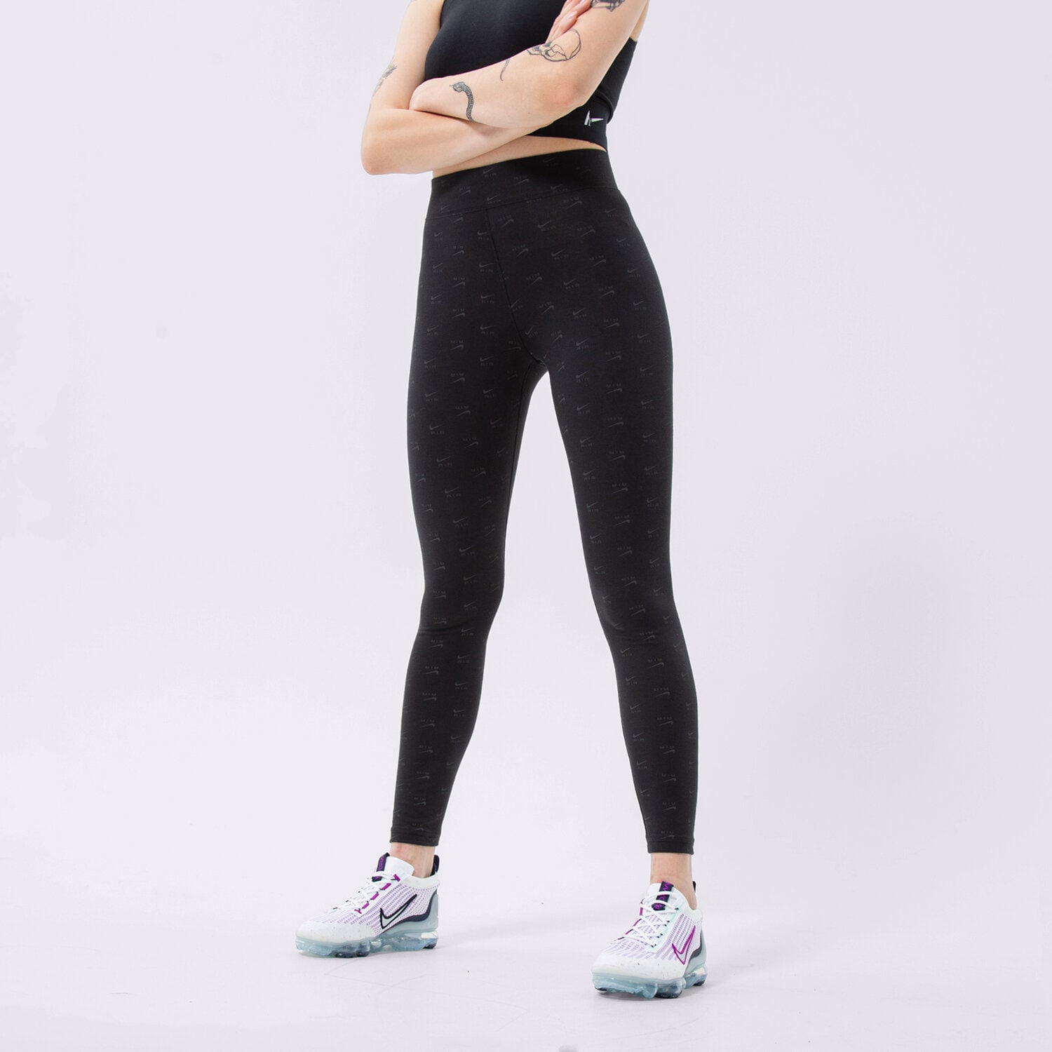 Femei pantaloni NIKE COLANȚI AIR AOP HR TGT BLK DQ6573-010 Negru