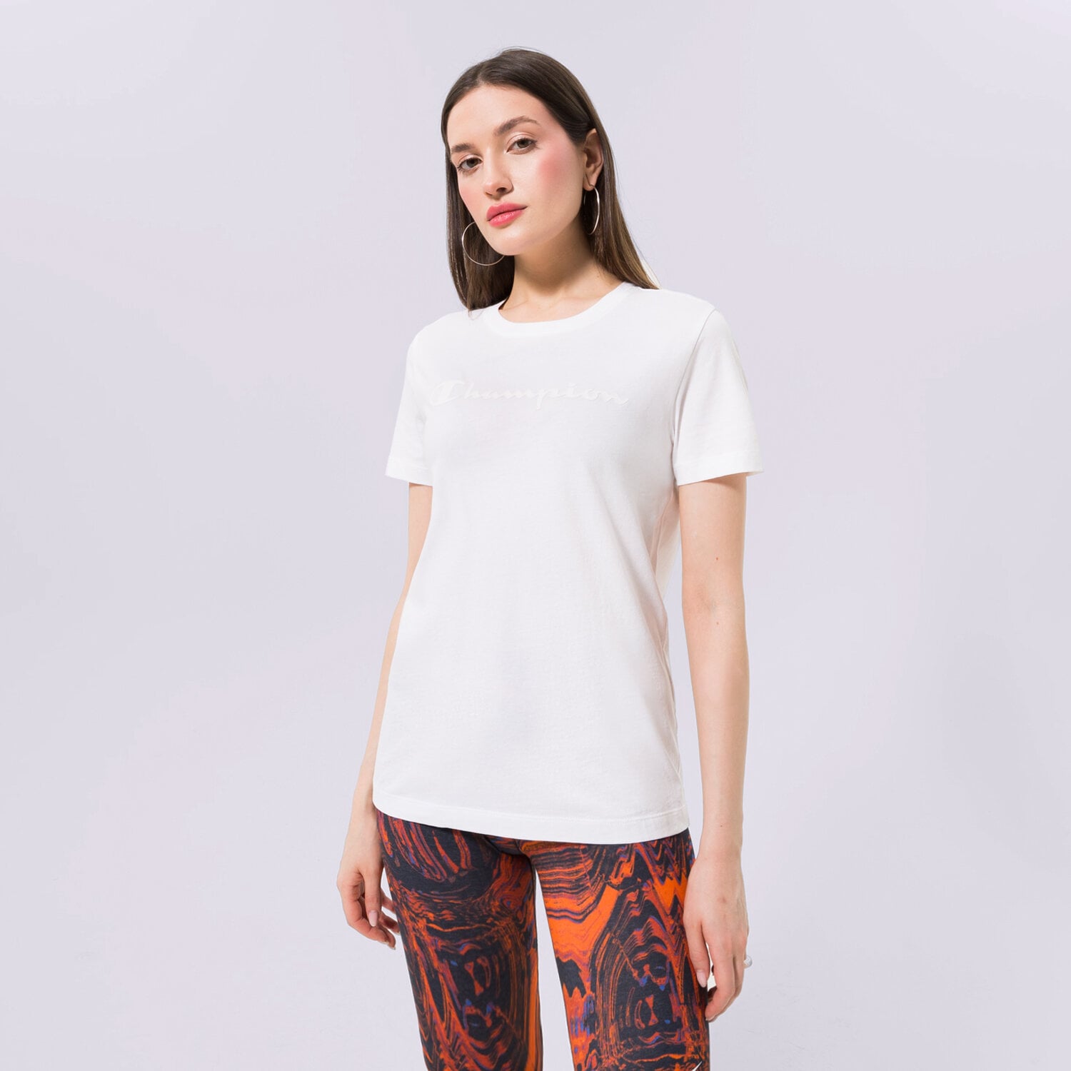 Femei tricou CHAMPION TRICOU CREWNECK TRICOU 115422WW006 Alb