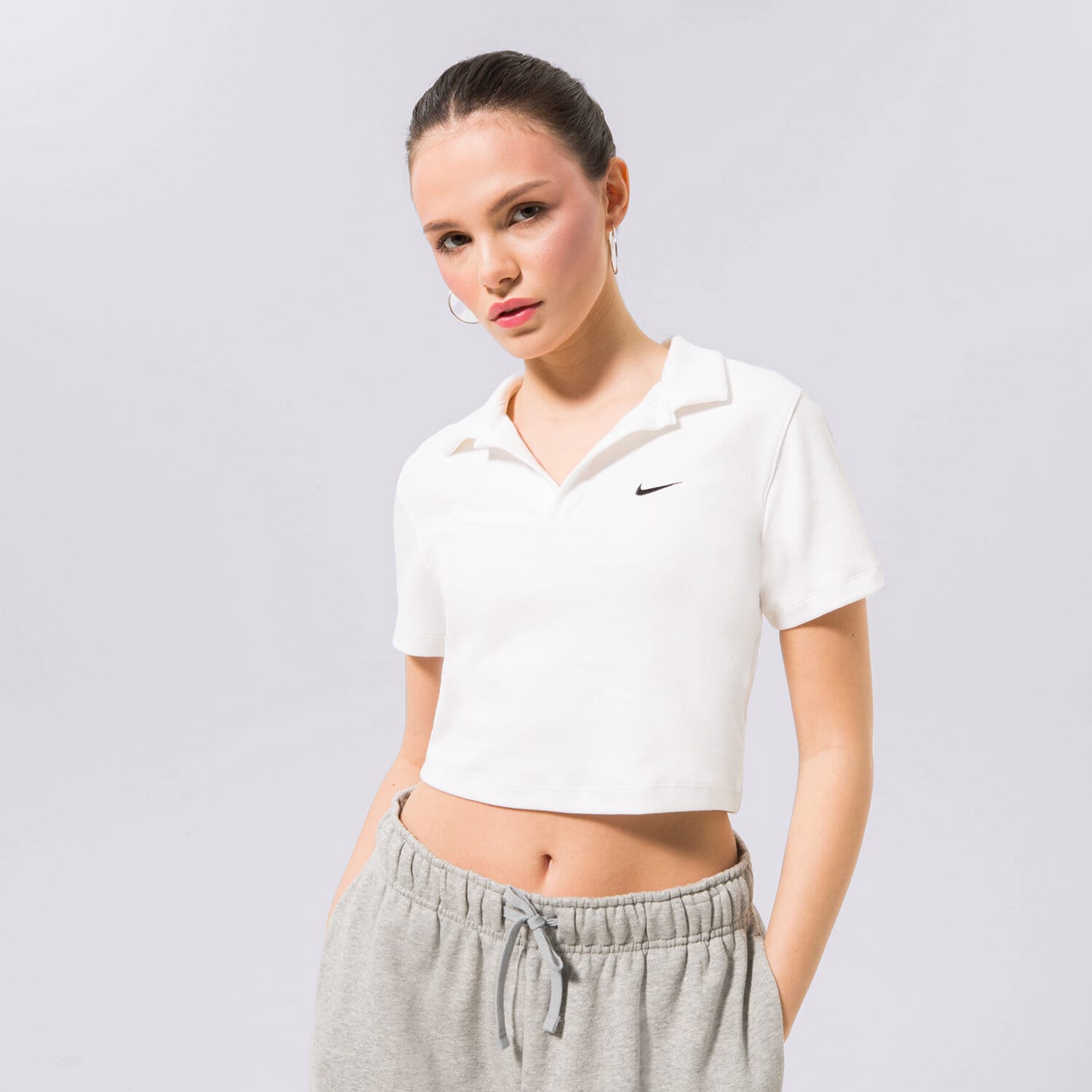Femei tricou NIKE TRICOU W NSW ESSNTL SS POLO TOP DV7884-100 Alb