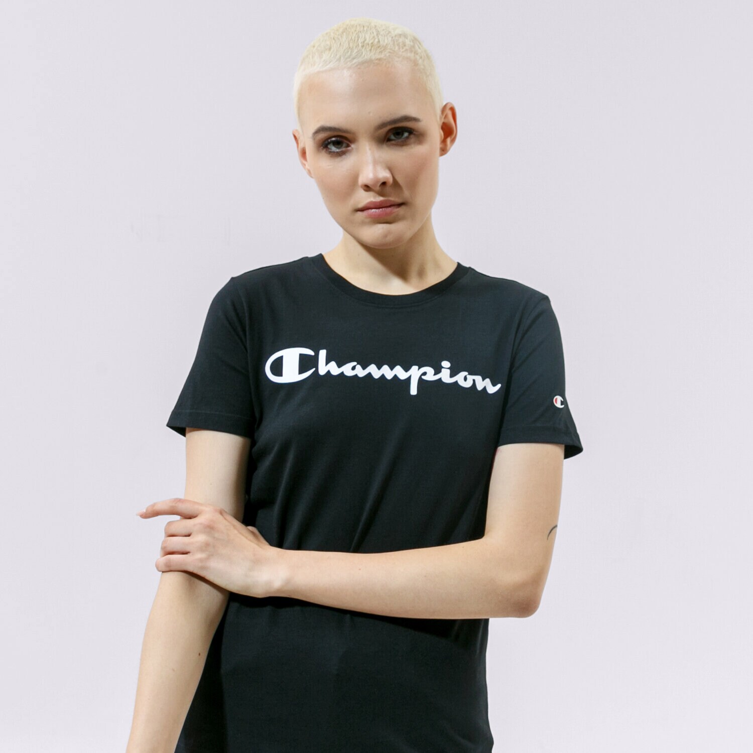 Femei tricou CHAMPION TRICOU CREWNECK TRICOU 114780KK001 Negru
