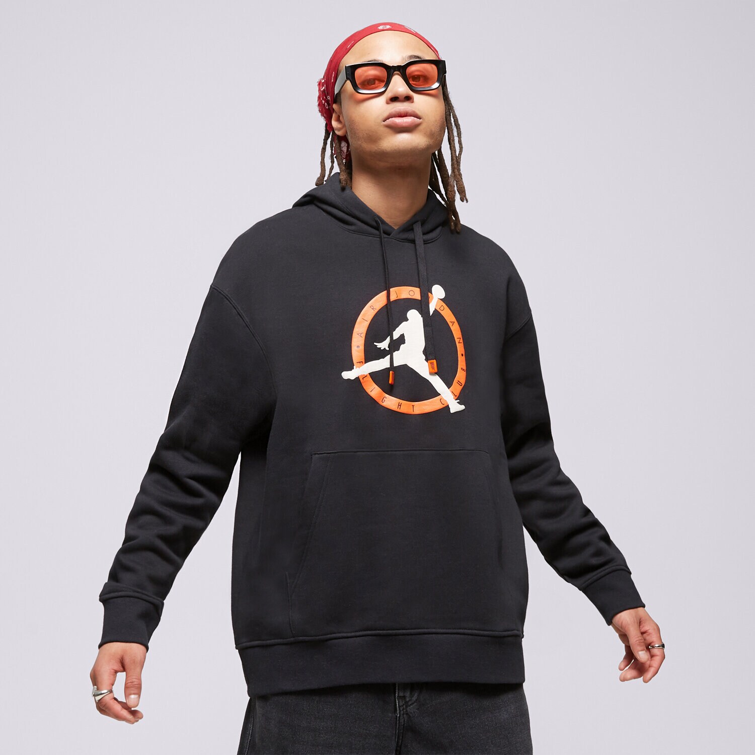 Bărbați bluză JORDAN BLUZĂ CU GLUGĂ M J FLT MVP GFX FLC PO FB7050-010 Negru