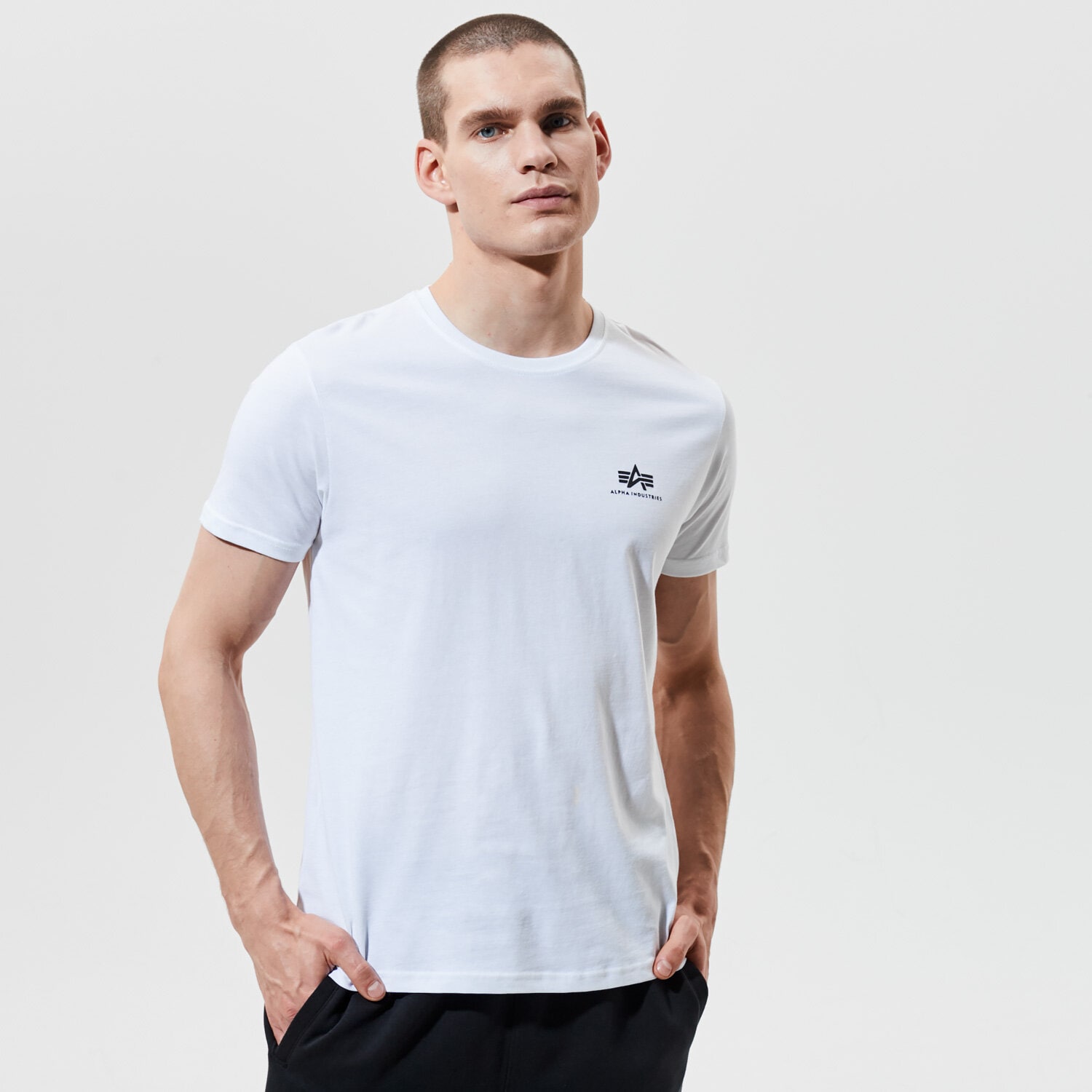 Bărbați tricou ALPHA INDUSTRIES TRICOU BASIC T SMALL LOGO