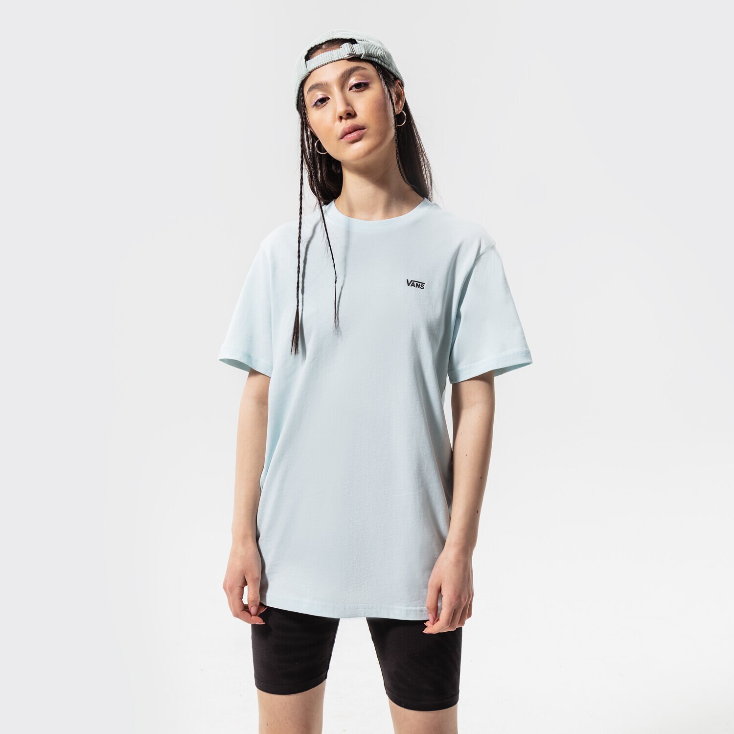 Femei tricou VANS TRICOU LEFT CHEST LOGO TEE EM VN0A7RSRYRQ1 Albastru