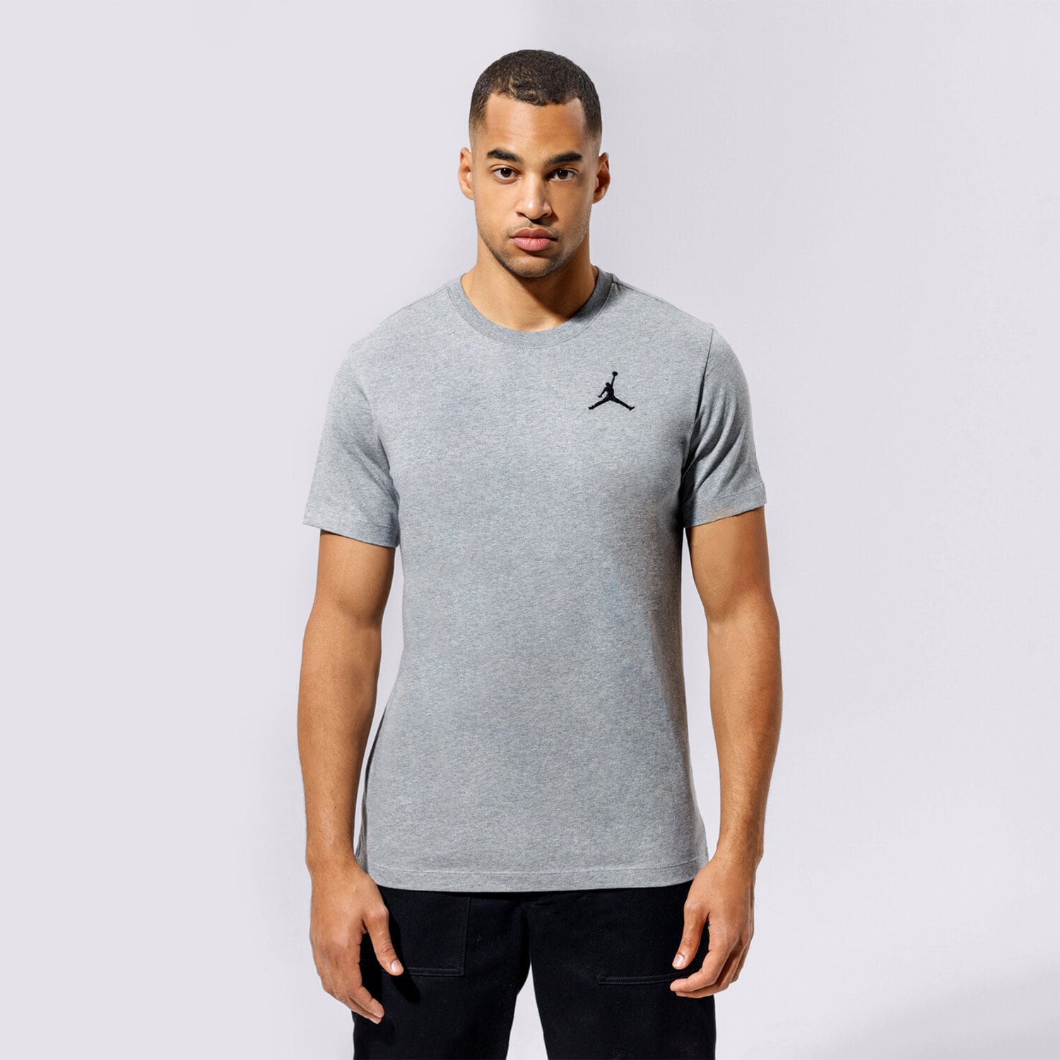 Bărbați tricou JORDAN TRICOU M J JUMPMAN EMB SS CREW DC7485-091 Gri