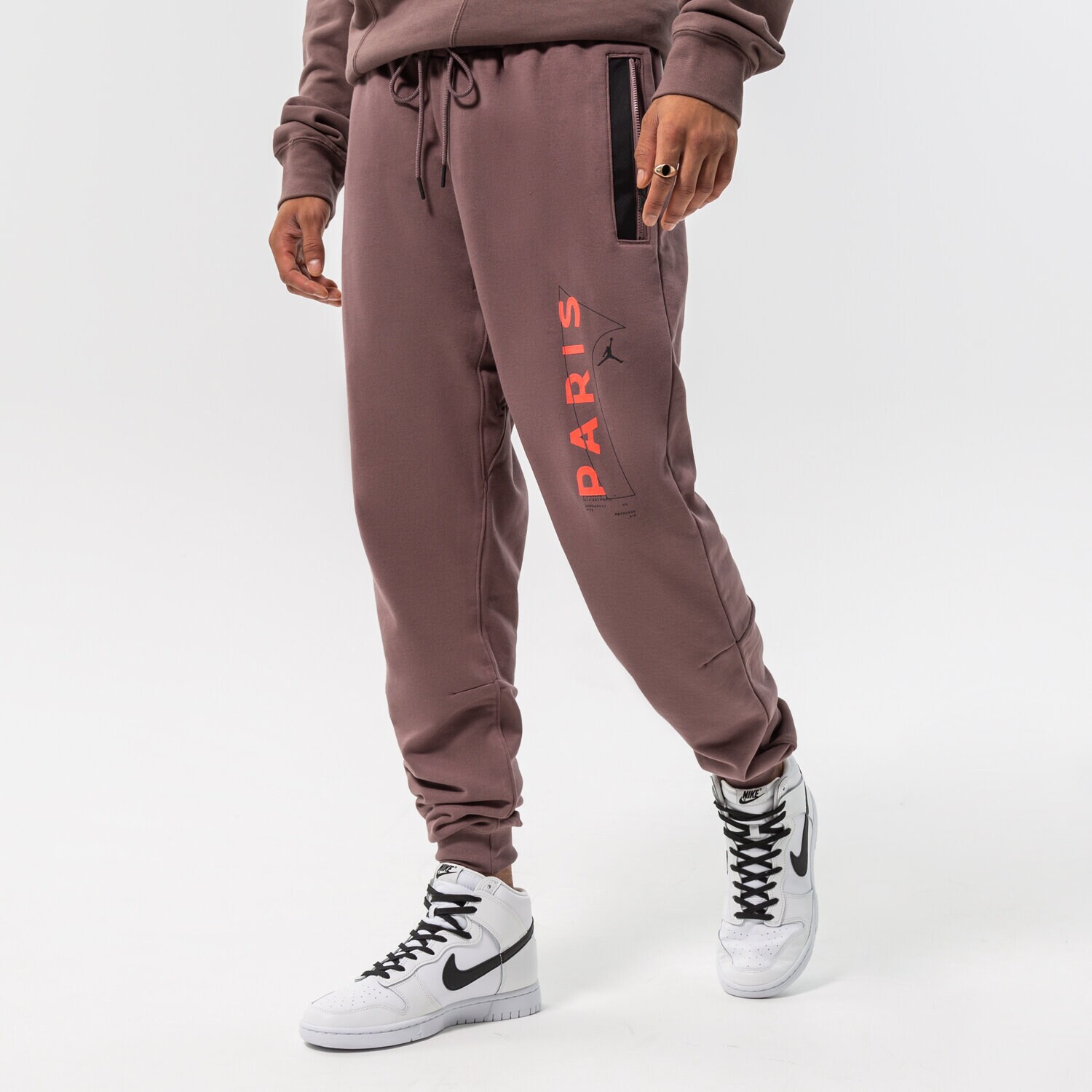 Bărbați pantaloni JORDAN PANTALONI M J PSG FLC PANT DM3094-291 Maro