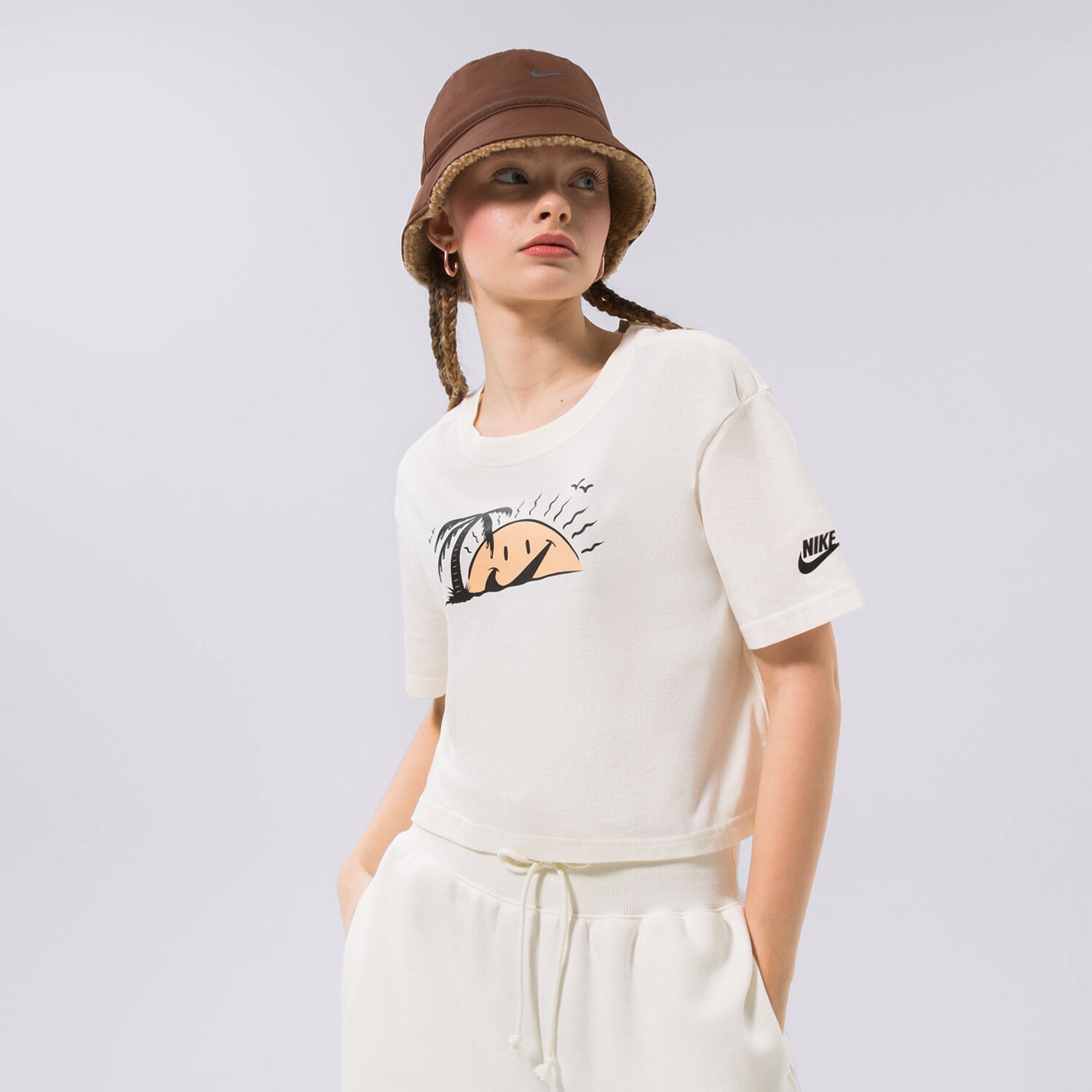 Femei tricou NIKE  TRICOU SPORTSWEAR CROP DQ3309-133 Alb