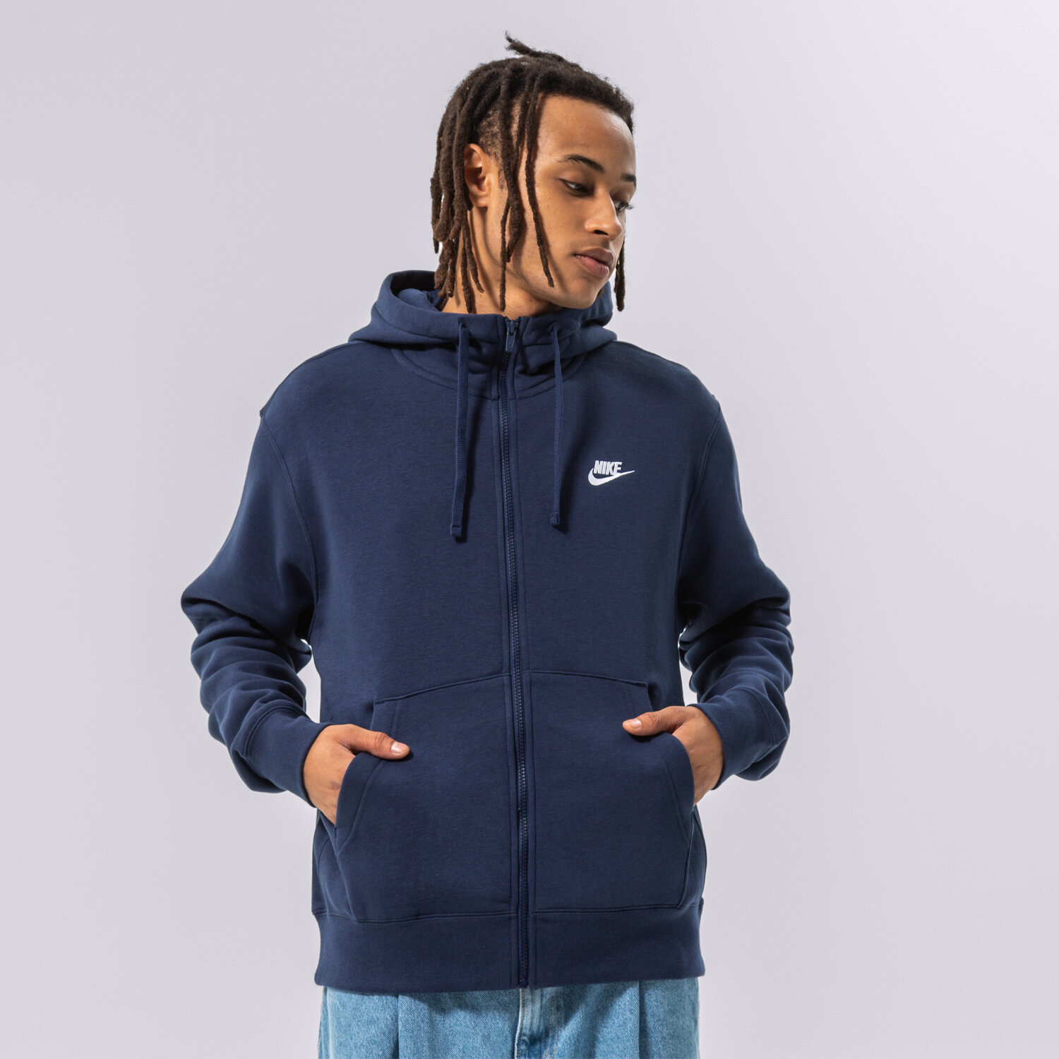 Bărbați bluză NIKE BLUZĂ SPORTSWEAR CLUB FLEECE BV2645-410 Bleumarin