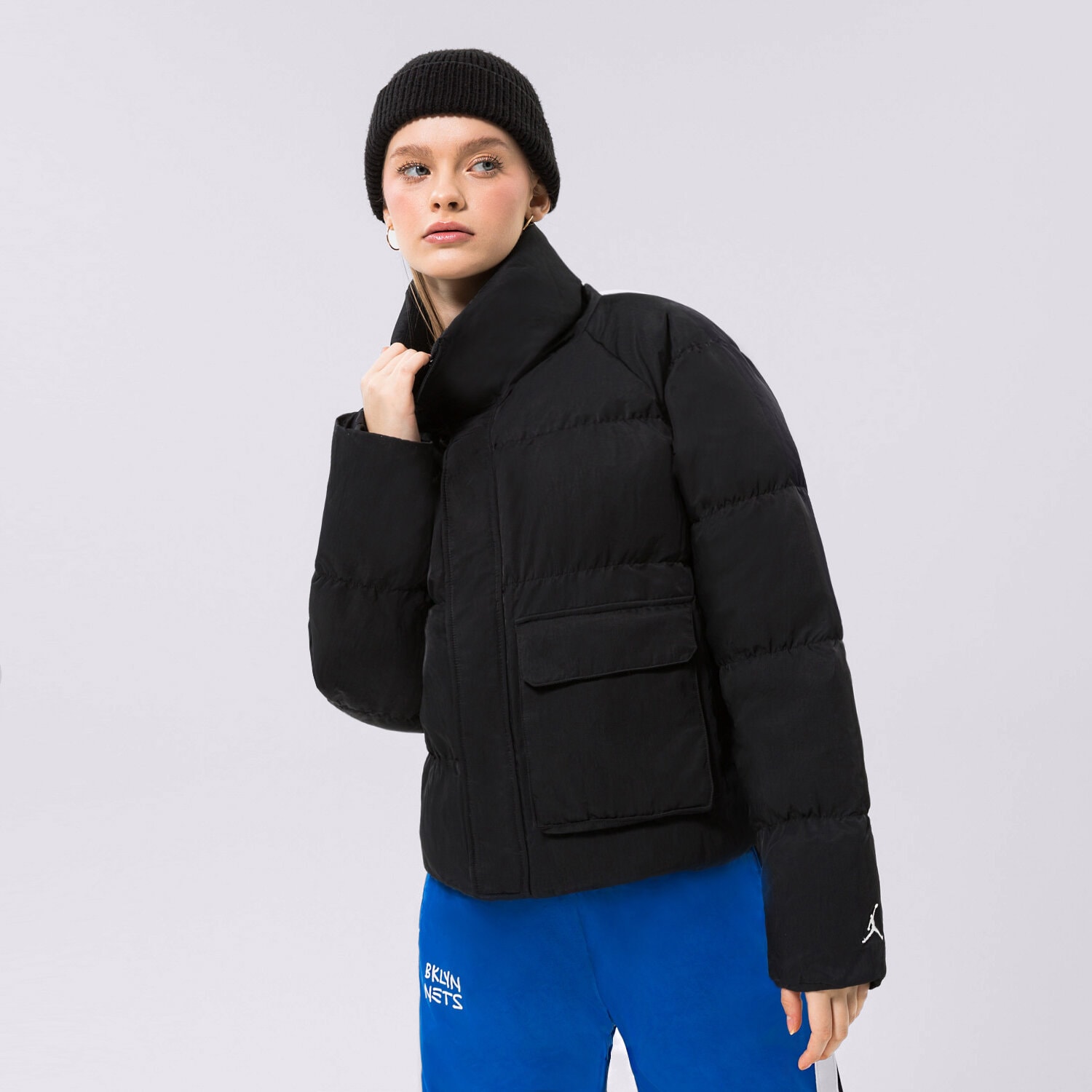 Femei geacă de iarnă JORDAN JACHETĂ DE IARNĂ W J FLIGHT PUFFER CORE DR0546-010 Negru