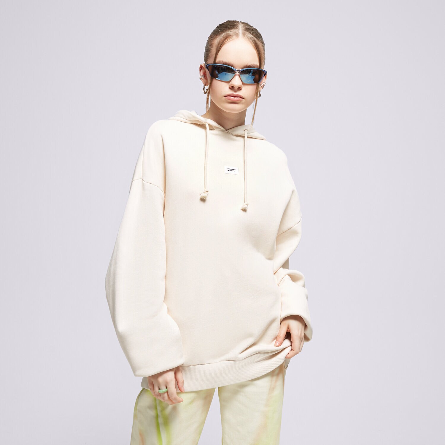 Femei bluză REEBOK BLUZĂ CU GLUGĂ CL RBK ND HOODIE HS4745 Alb