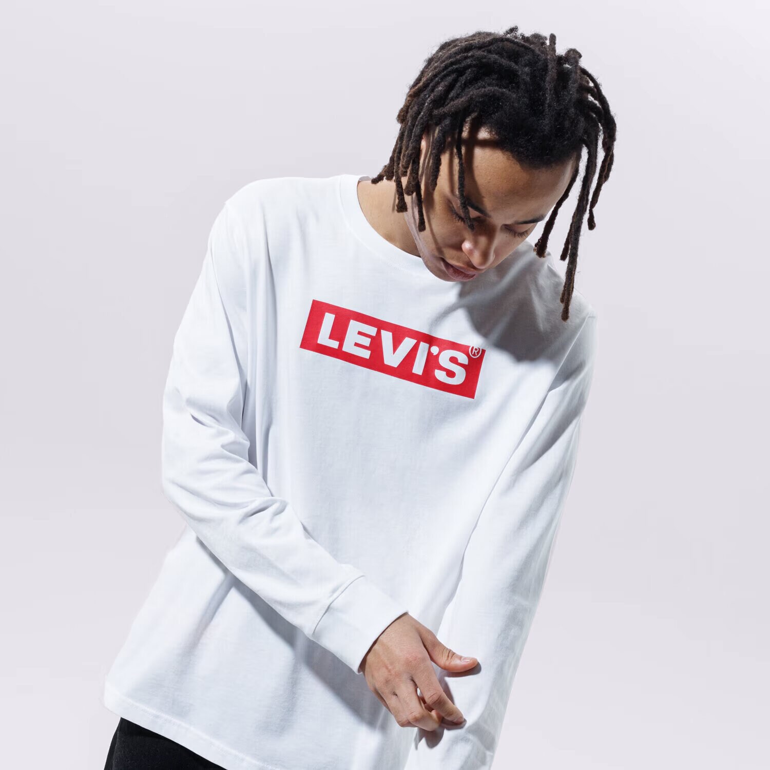 Bărbați tricou LEVI'S TRICOU RELAXED LS GRAPHIC TEE 16139-0043 Alb