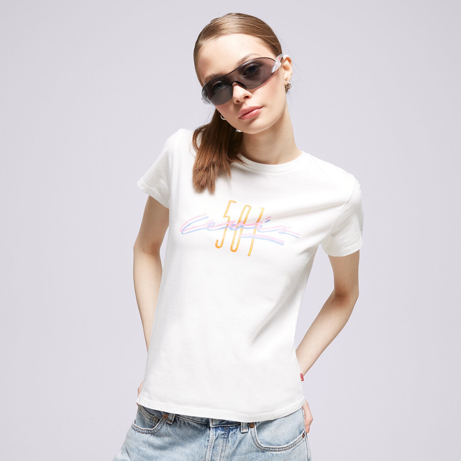 Femei tricou LEVI'S TRICOU GRAPHIC AUTHENTIC 501 ANNIVERSARY A6126-0019 Mulicolor
