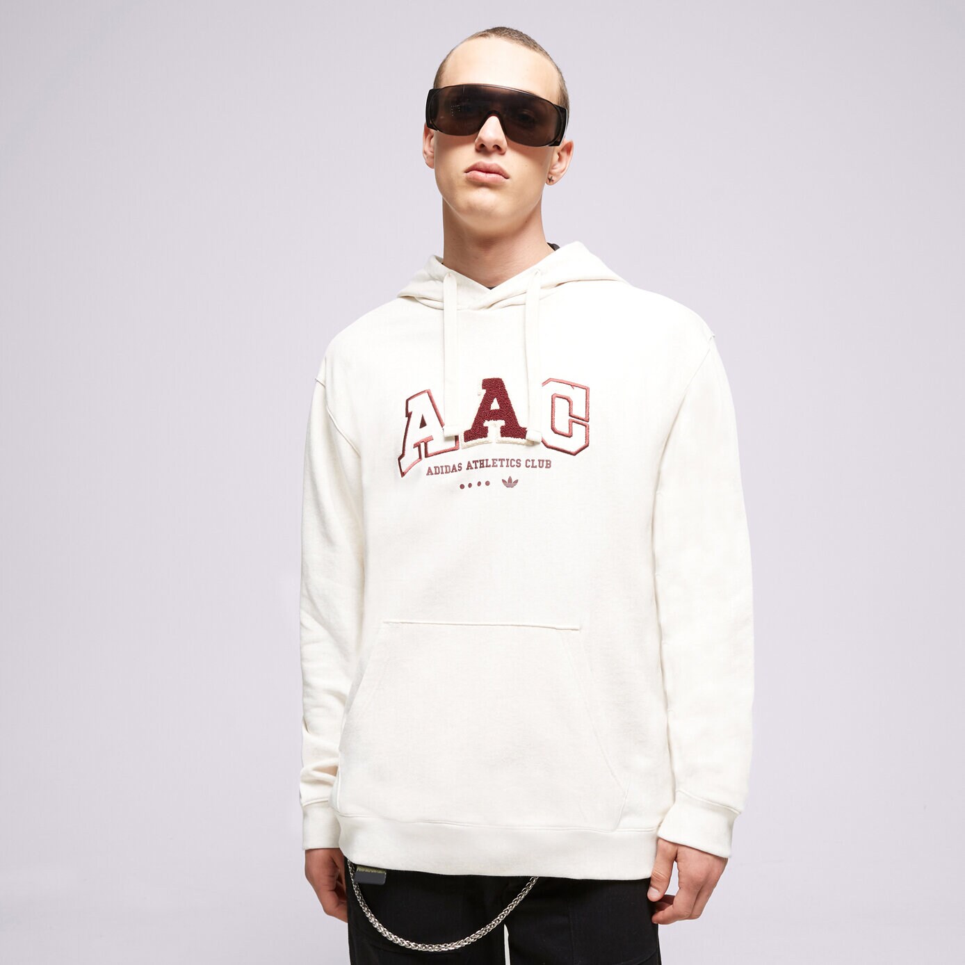 Bărbați bluză ADIDAS BLUZĂ CU GLUGĂ METRO AAC HOOD IC8382 Alb