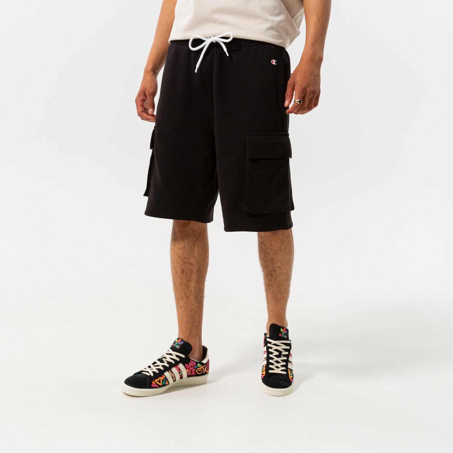 Femei pantaloni scurți CHAMPION PANTALONI SCURȚI CARGO BERMUDA 217432KK001 Negru