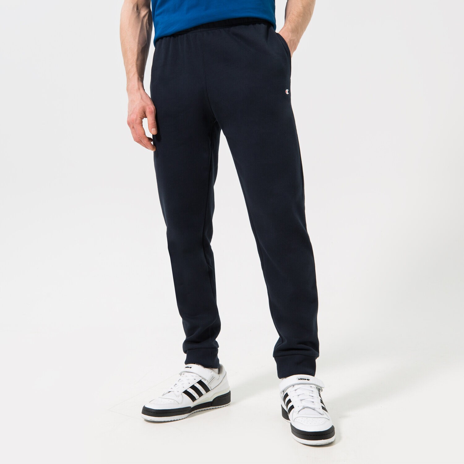 Bărbați pantaloni CHAMPION PANTALONI  RIB CUFF PANTS 218341BS501 Bleumarin