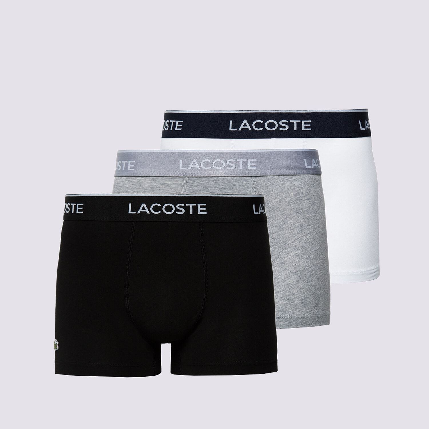 Bărbați lenjerie, boxeri LACOSTE 3 PACK BOXER SHORTS 5H3389NUA Mulicolor