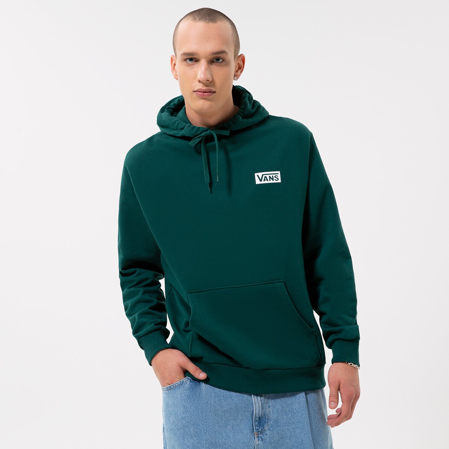 Bărbați bluză VANS BLUZĂ FOUNDATION MINI LOGO PO HOODY VN0007FNBKS Verde