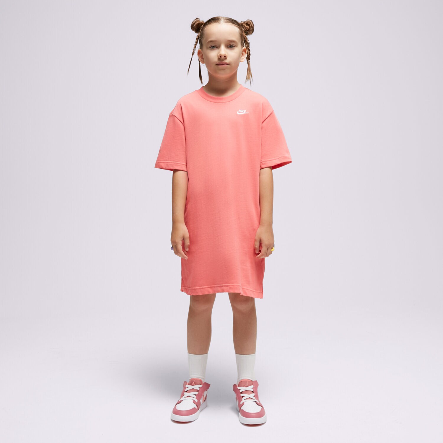 Pantaloni scurți și rochii pentru copii NIKE ROCHIE G NSW TSHIRT DRSS FB1258-894 Roz
