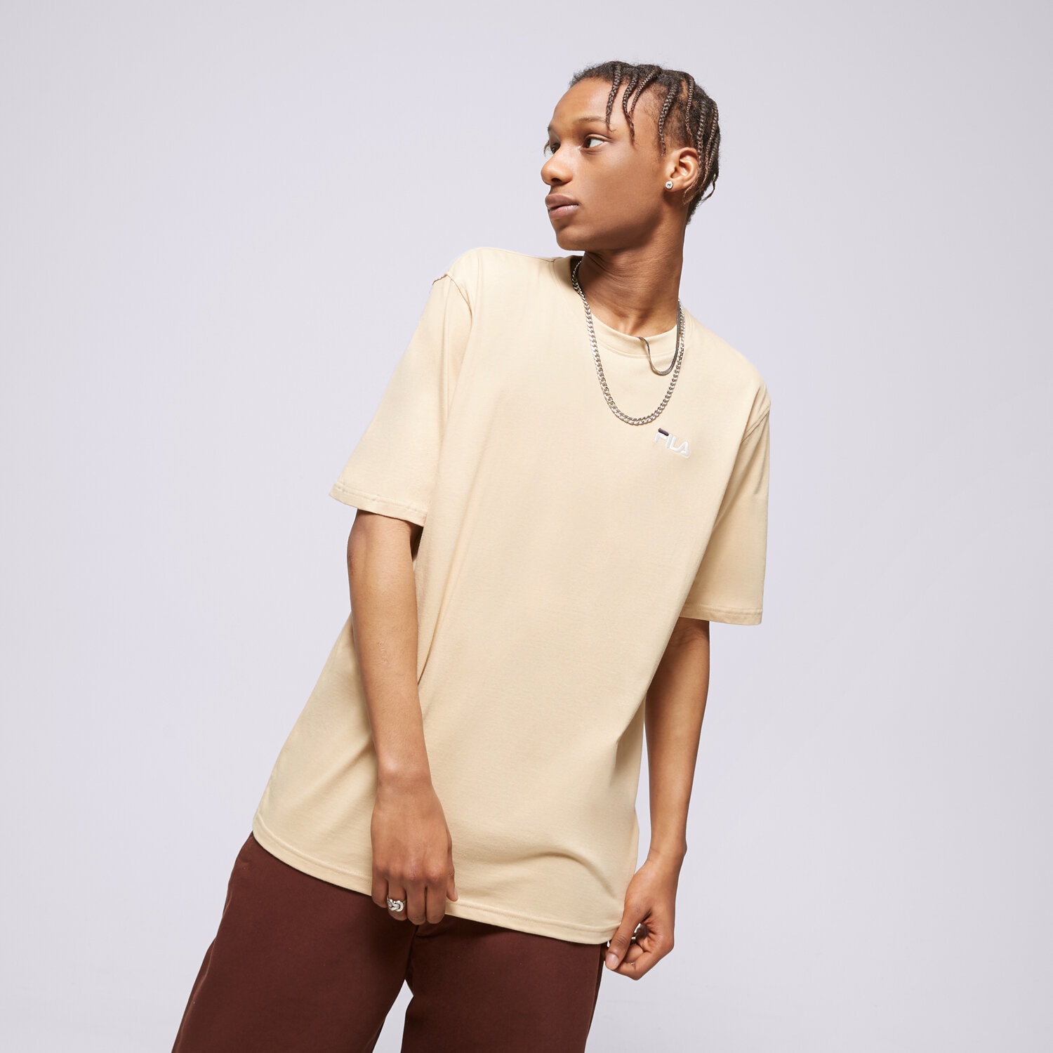 Bărbați tricou FILA TRICOU DRINGO SS23SPM229626 Bej