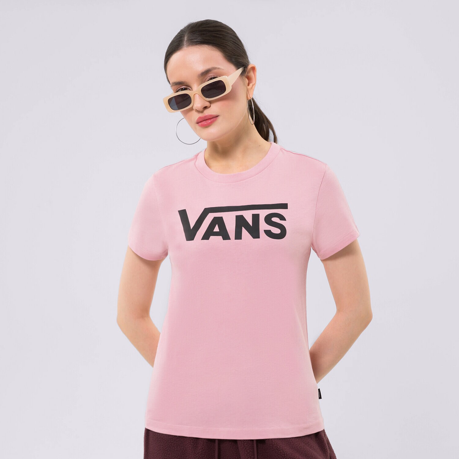 Femei tricou VANS TRICOU WM FLYING V CREW TEE FLYING V ZEPHYR VN0A3UP42PT1 Roz