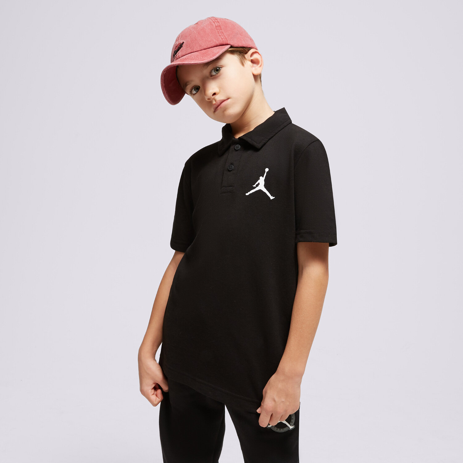 Copii tricou JORDAN TRICOU POLO JDB JUMPMAN POLO BOY 95C217-023 Negru