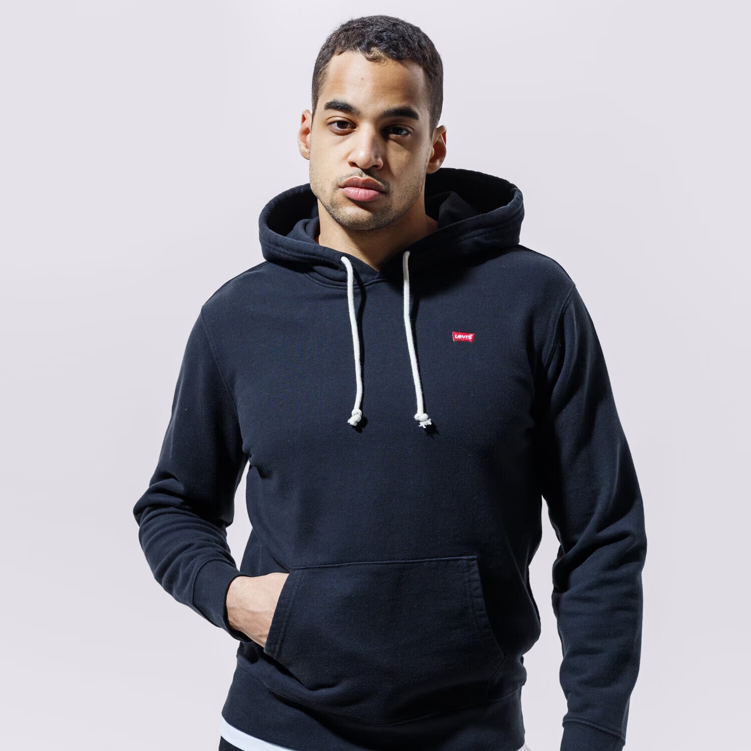 Bărbați bluză LEVI'S BLUZĂ CU GLUGĂ NEW ORIGINAL HOODIE 34581-0001 Negru