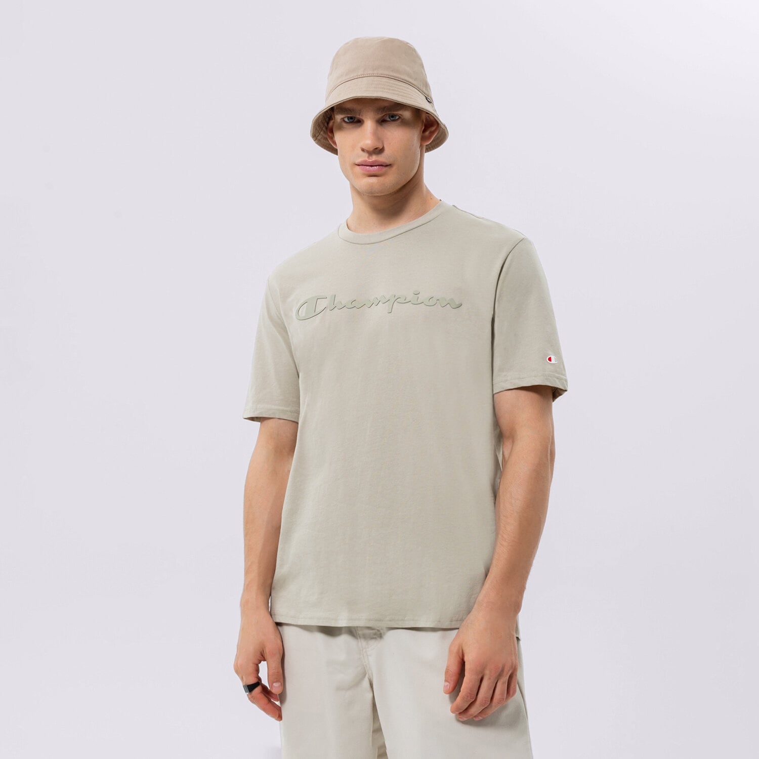 Bărbați tricou CHAMPION TRICOU CREWNECK TRICOU 218284ES066 Gri