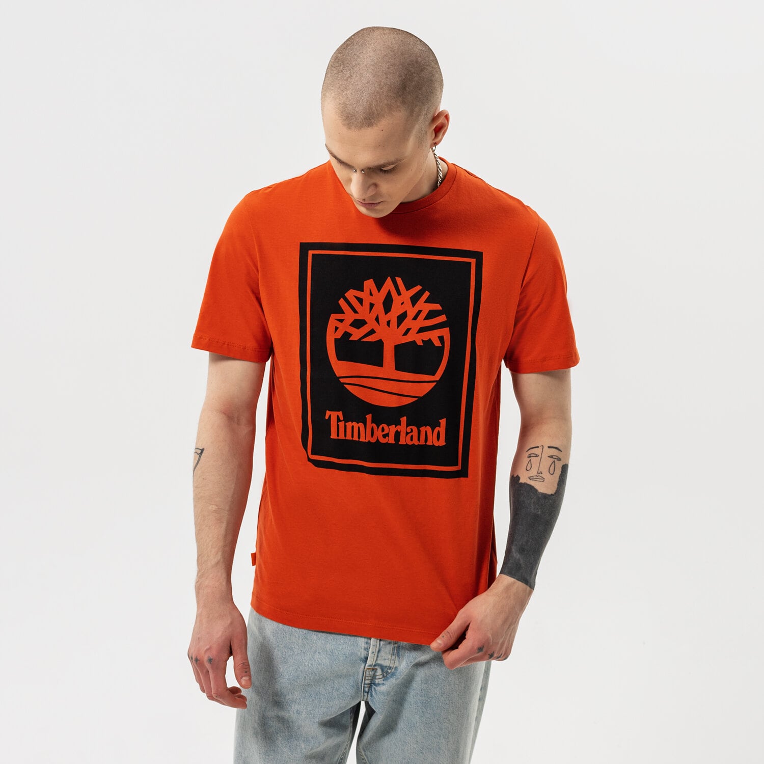 Bărbați tricou TIMBERLAND TRICOU YC SS STACK LOGO TEE (REGULAR)