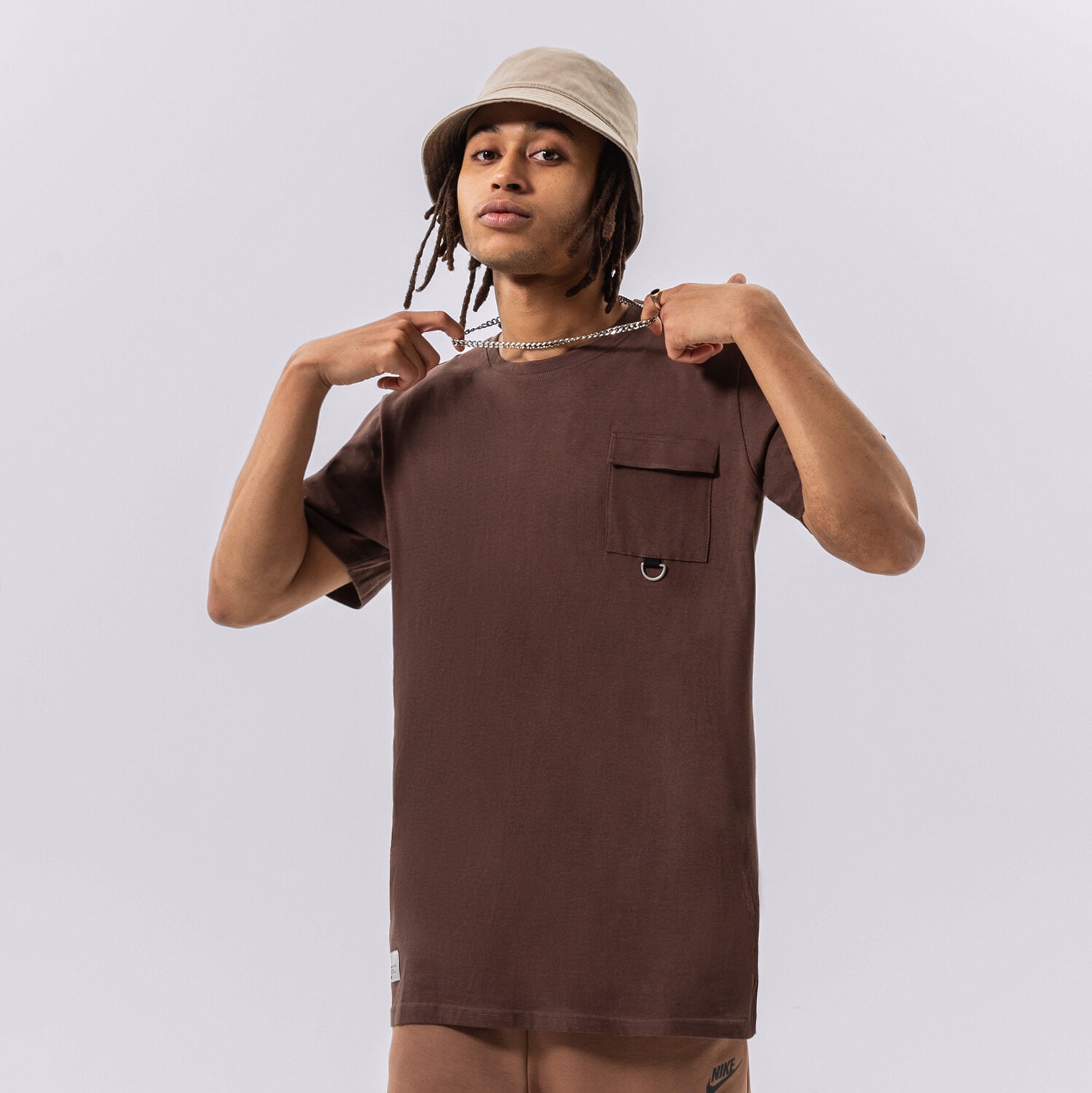 Bărbați tricou CONFRONT TRICOU CONFRONT ESSENTIAL TRICOU CF322TSM71001 Maro