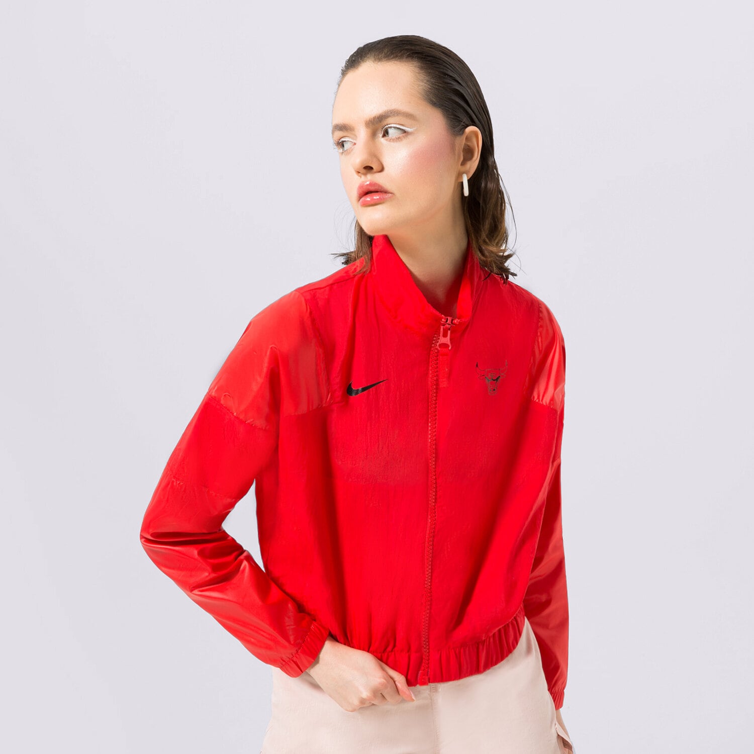 Femei jachetă NIKE JACHETĂ CHI W NK LTWT JKT CTS GX NBA DR9239-657 Roșu