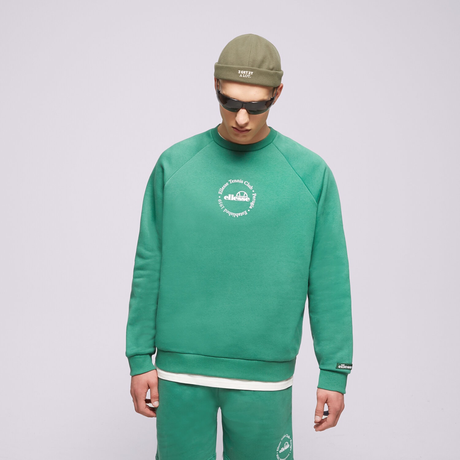 Femei bluză ELLESSE BLUZĂ VOLIERO SWEATSHIRT GREEN SGR17619503 Verde