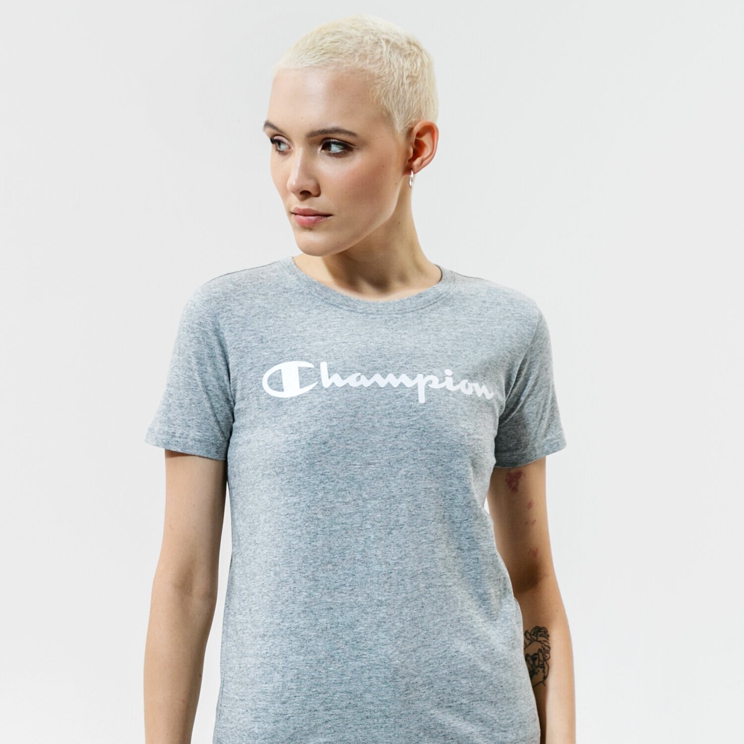 Femei tricou CHAMPION TRICOU CREWNECK TRICOU 114780EM029 Gri
