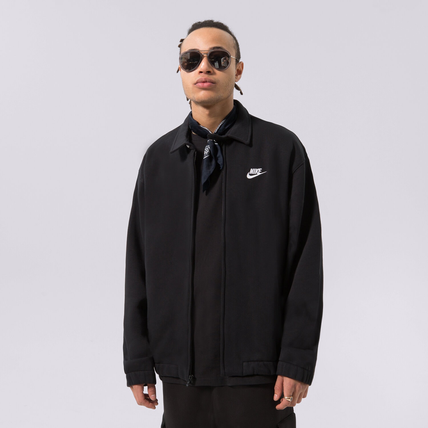 Bărbați jachetă NIKE JACHETĂ M NK CLUB BB HARRINGTON JKT DX0539-010 Negru
