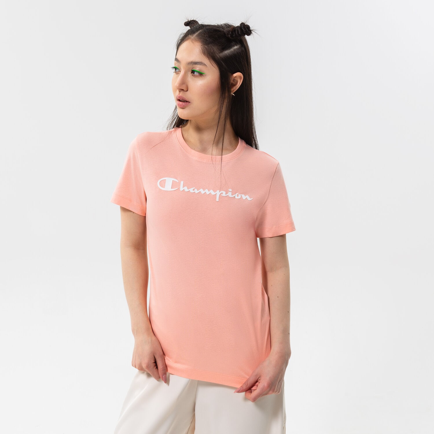 Femei tricou CHAMPION TRICOU SCRIPT LOGO TRICOU 114911PS012 Roz