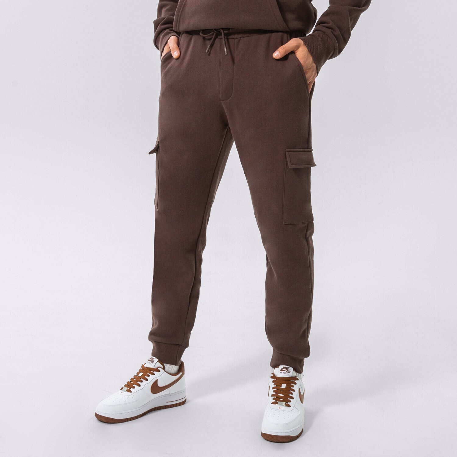 Bărbați pantaloni CONFRONT PANTALONI  CONFRONT CARGO PANTS CF322SPM07003 Maro