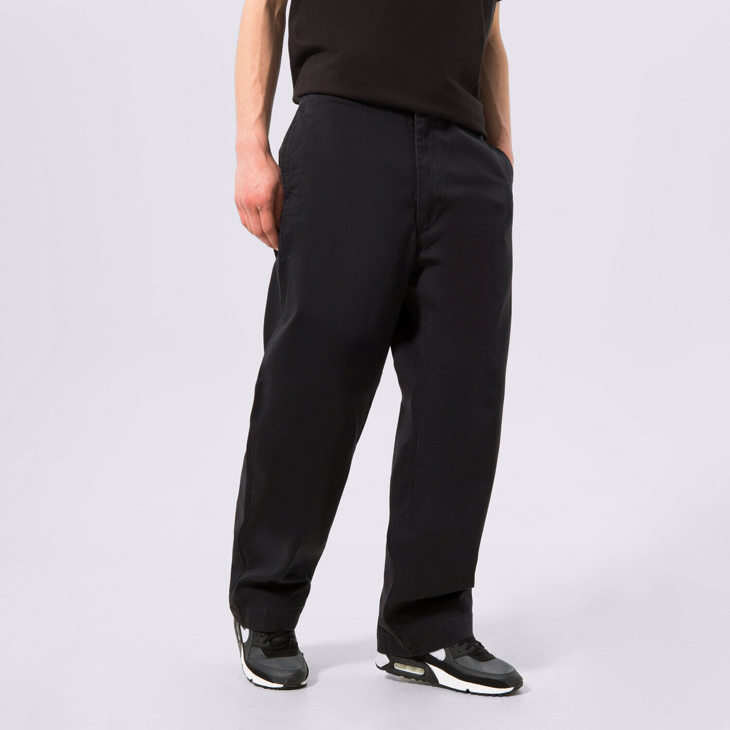 Bărbați pantaloni LEVI'S PANTALONI  SKATE LOOSE CHINO A09700003 Negru
