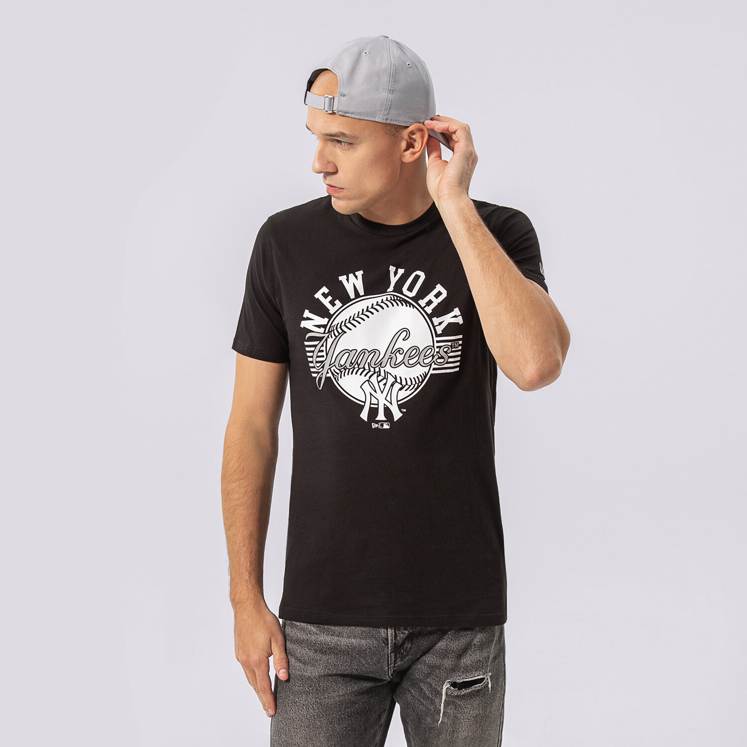 Bărbați tricou NEW ERA TRICOU TEE NYY BLK 13051087 Negru