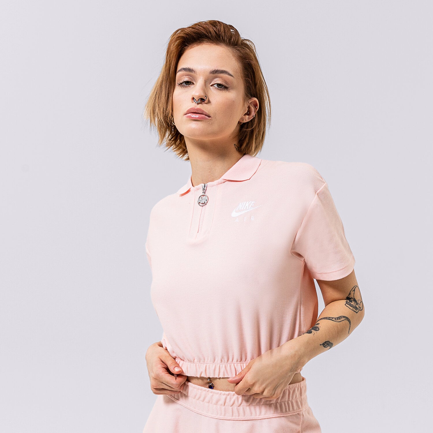 Femei tricou NIKE TRICOU POLO DM6464-610 Roz